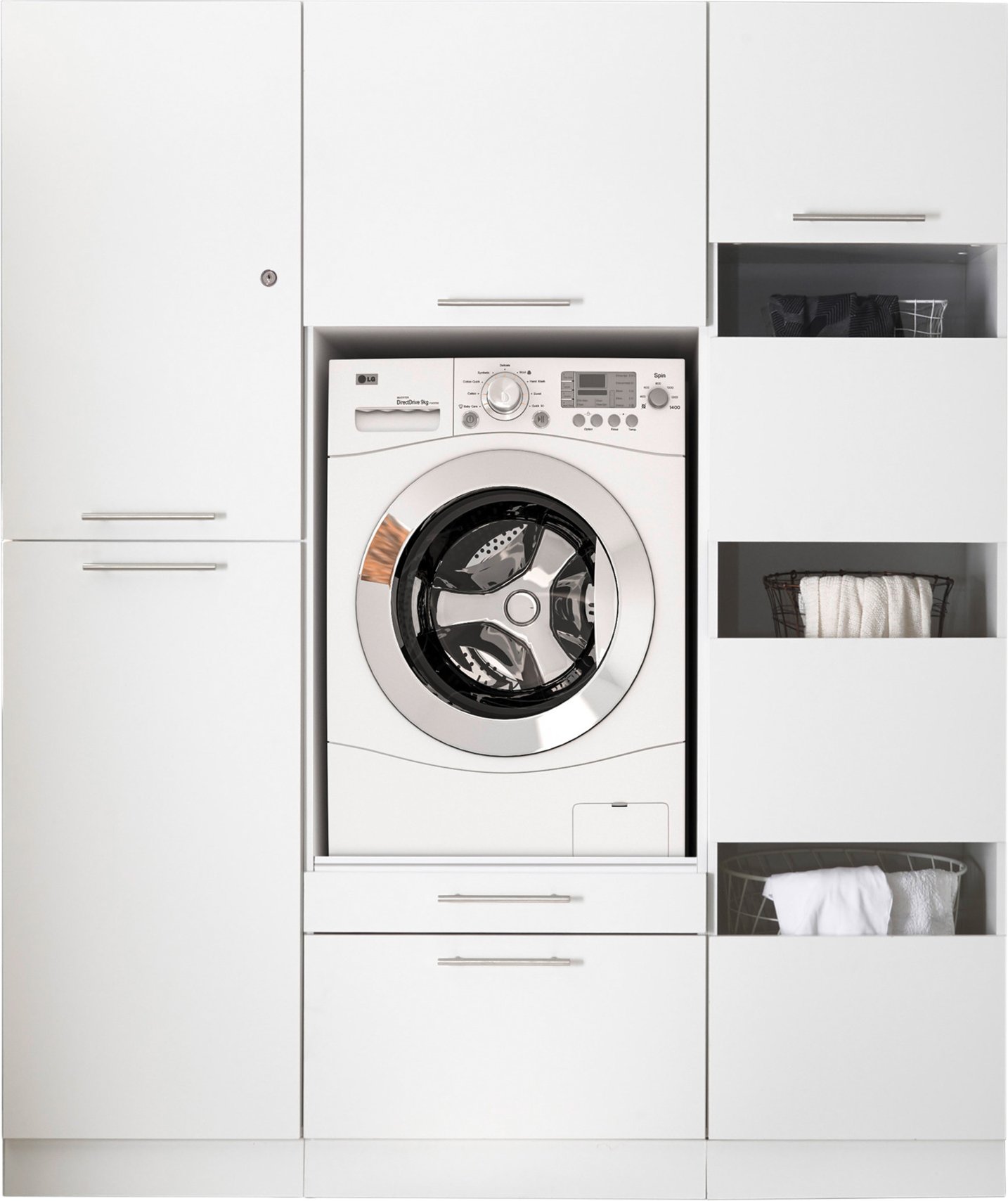 Respekta Hauswirtschaftsraum Konzept Sets (Wäsche-/Waschm.-/Hochschrank, 167,4 cm)