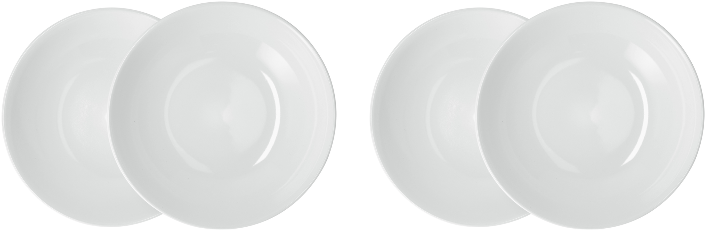 SILVERCREST® Speiseteller/Suppenteller, 4 Stück (Suppenteller/weiß)