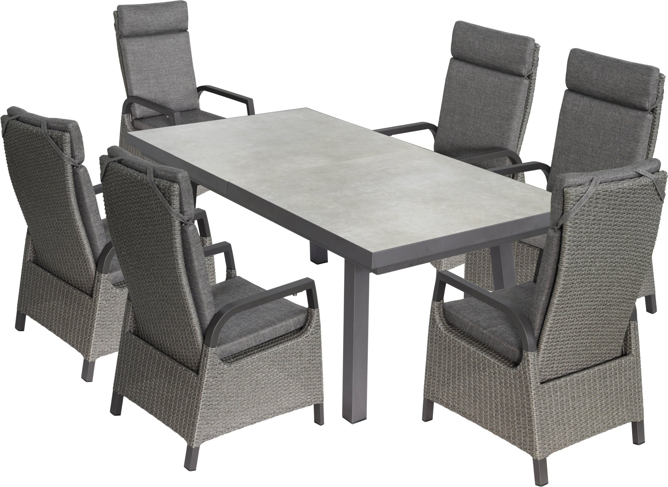 bellavista - Home & Garden® Dining-Set »Ontario/Dallas«, 7-teilig, mit Ausziehfunktion