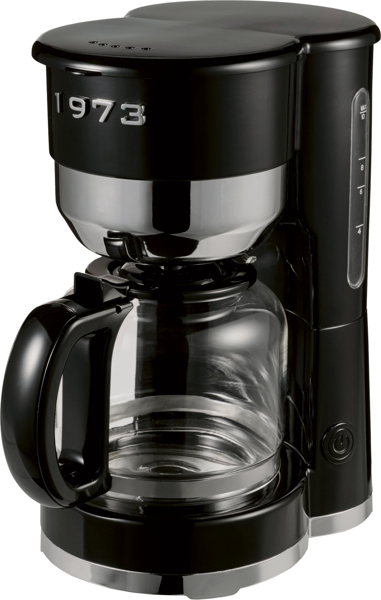 SILVERCREST® Kaffeemaschine Chrom Retro 1973 Schwarz SKMR 1000 A1