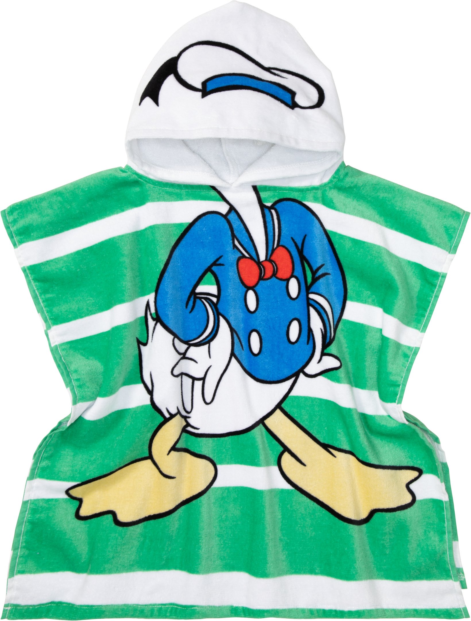 Kinder Poncho aus Velours 60 x 120 cm (Donald Duck)
