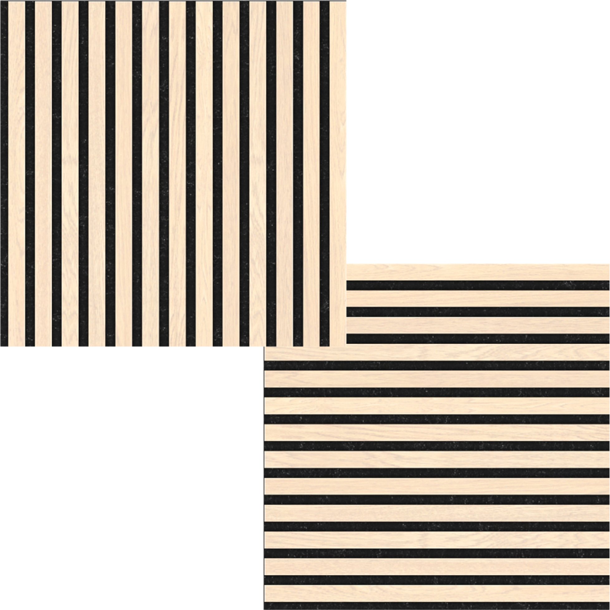 Fibrotech® Square Akustikpaneele FSC zertifiziert Inhalt. 2 Stück, 52x52x2,2 cm (light oak)