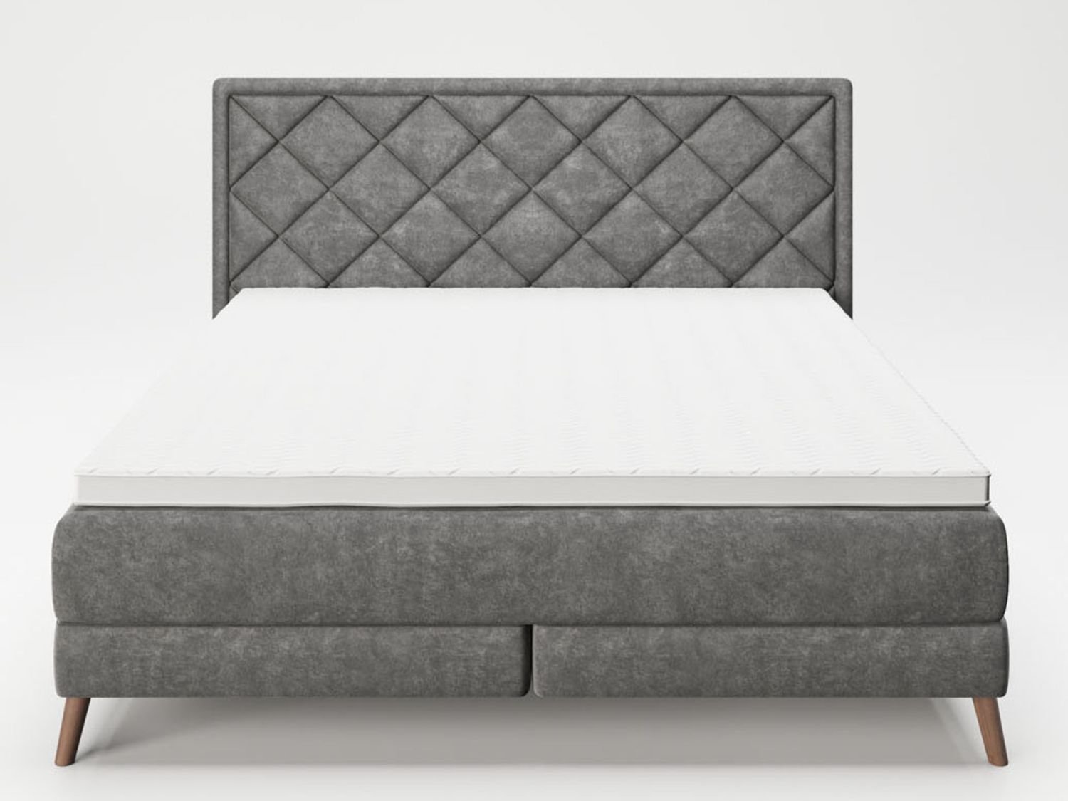 PLAYBOY Boxspringbett ""AUDREY"" (Anthrazit, 180 x 200 cm)""