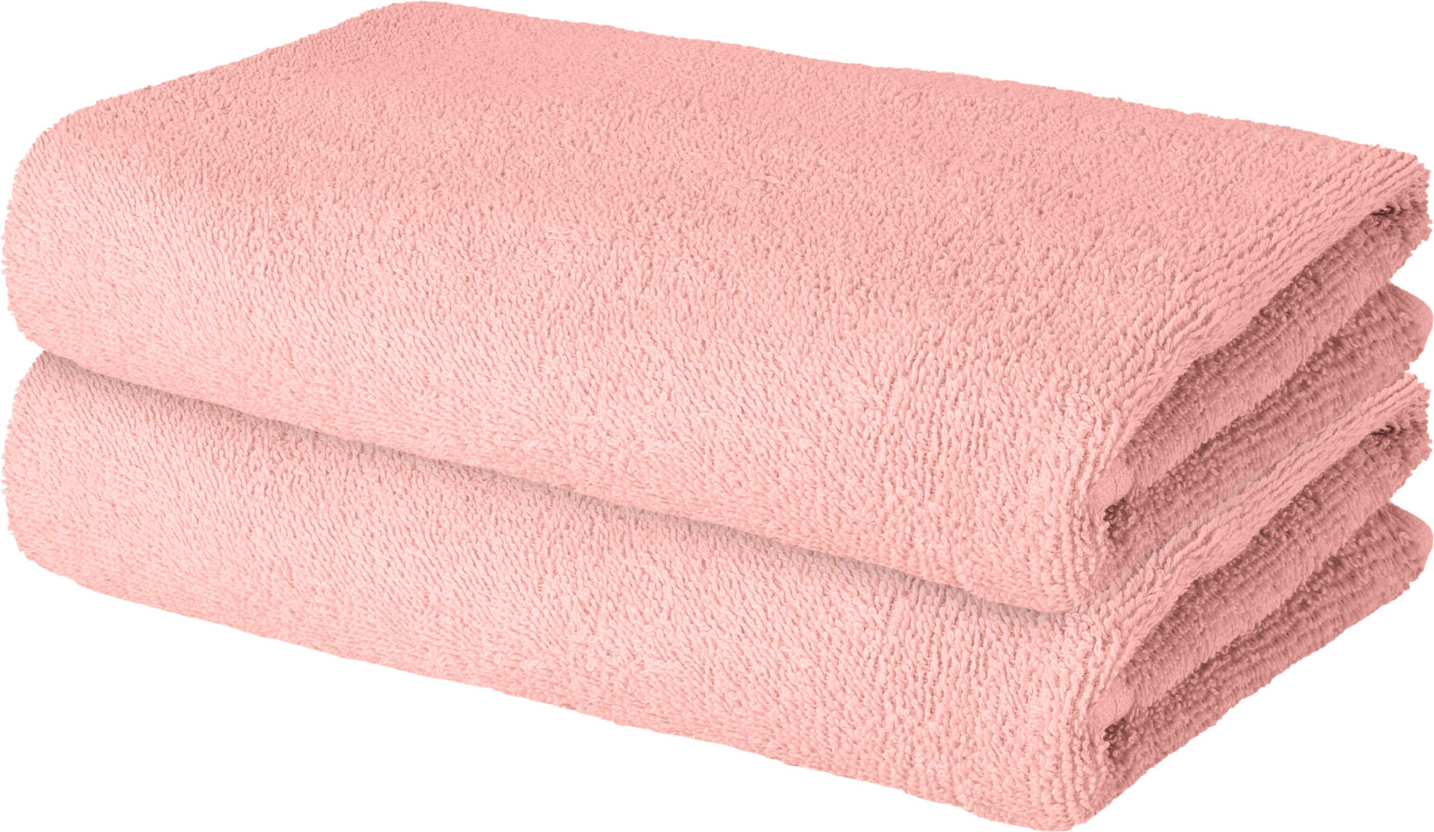 LIVARNO® Handtuch Basic Glatt (Rosa)
