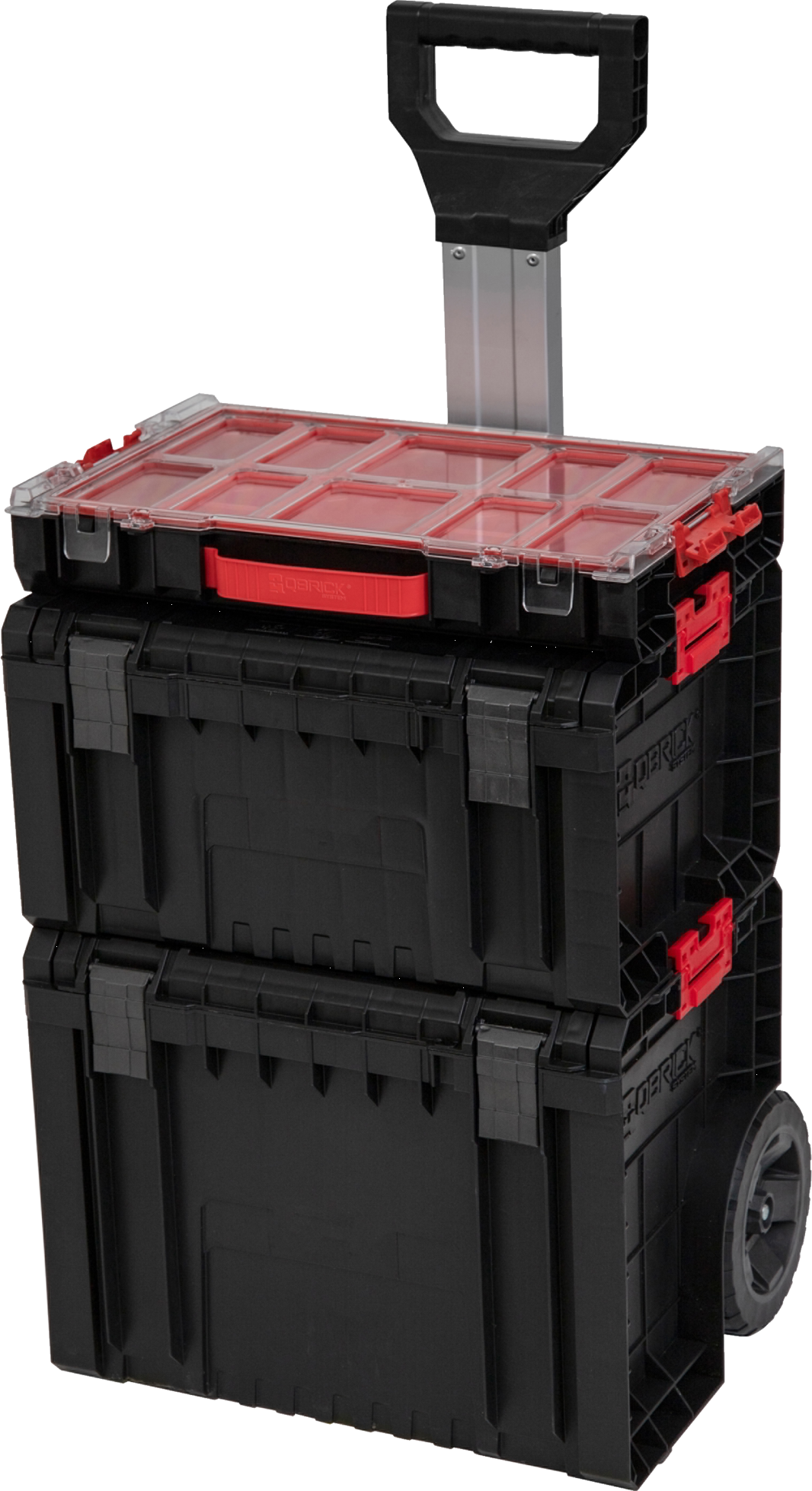 Qbrick System Werkzeugwagen-Set »PRO Cart + PRO Toolbox + PRO Organizer 100«