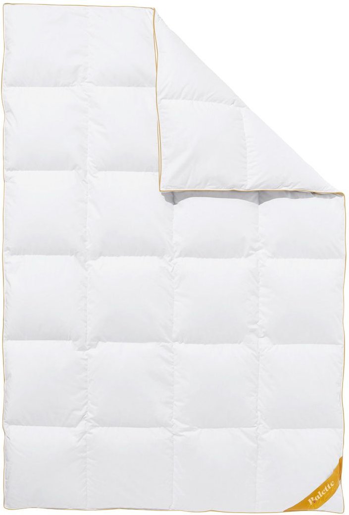 Balette deLuxe Gänsedaunen-Kassettenbettdecke Gold-Edition extra-warm (135 X 200 CM)