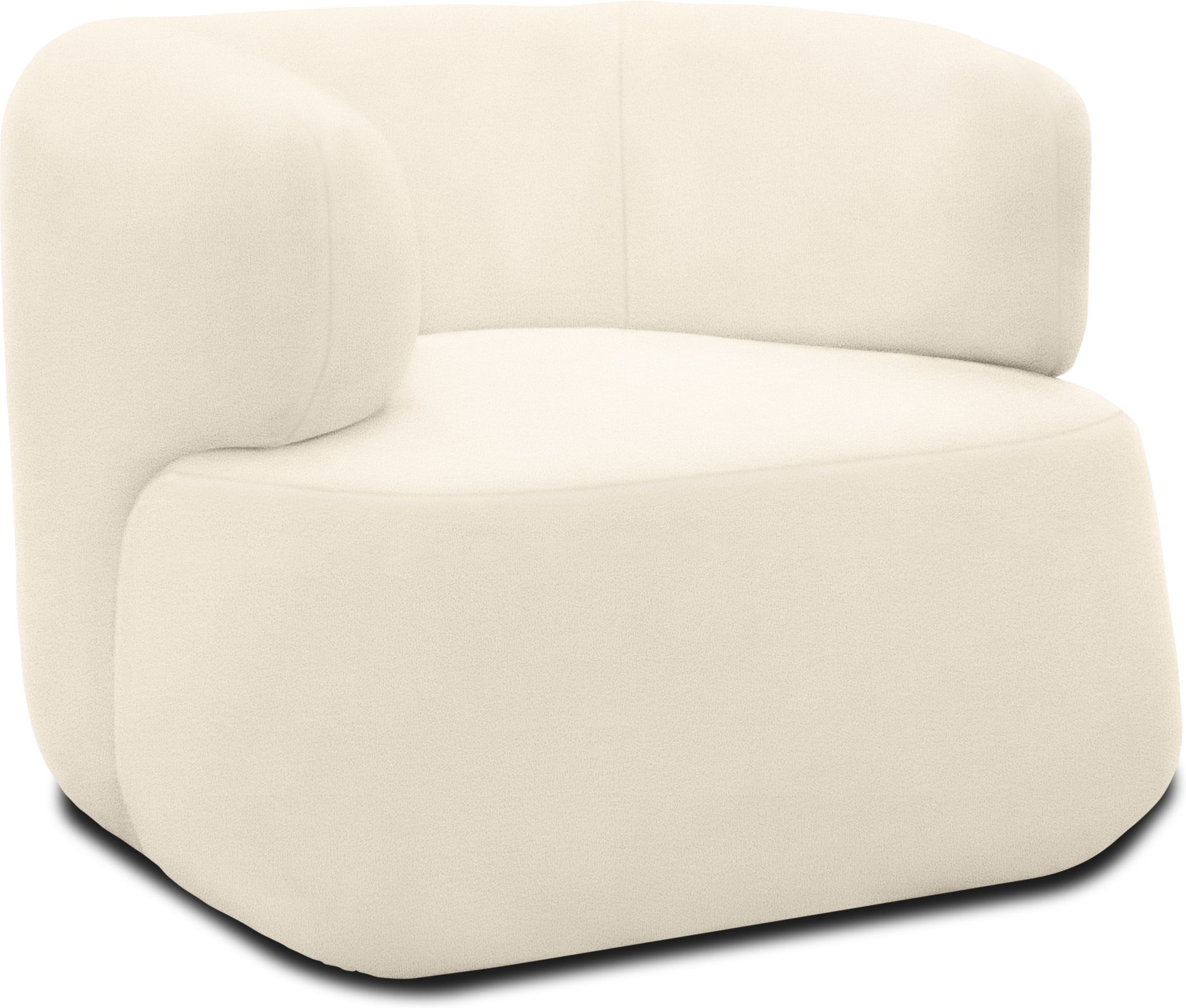 Domo 2-Sitzer Sofa / Sessel »Calais«, im modernen Design (Sessel, 90 x 86 cm, Creme)