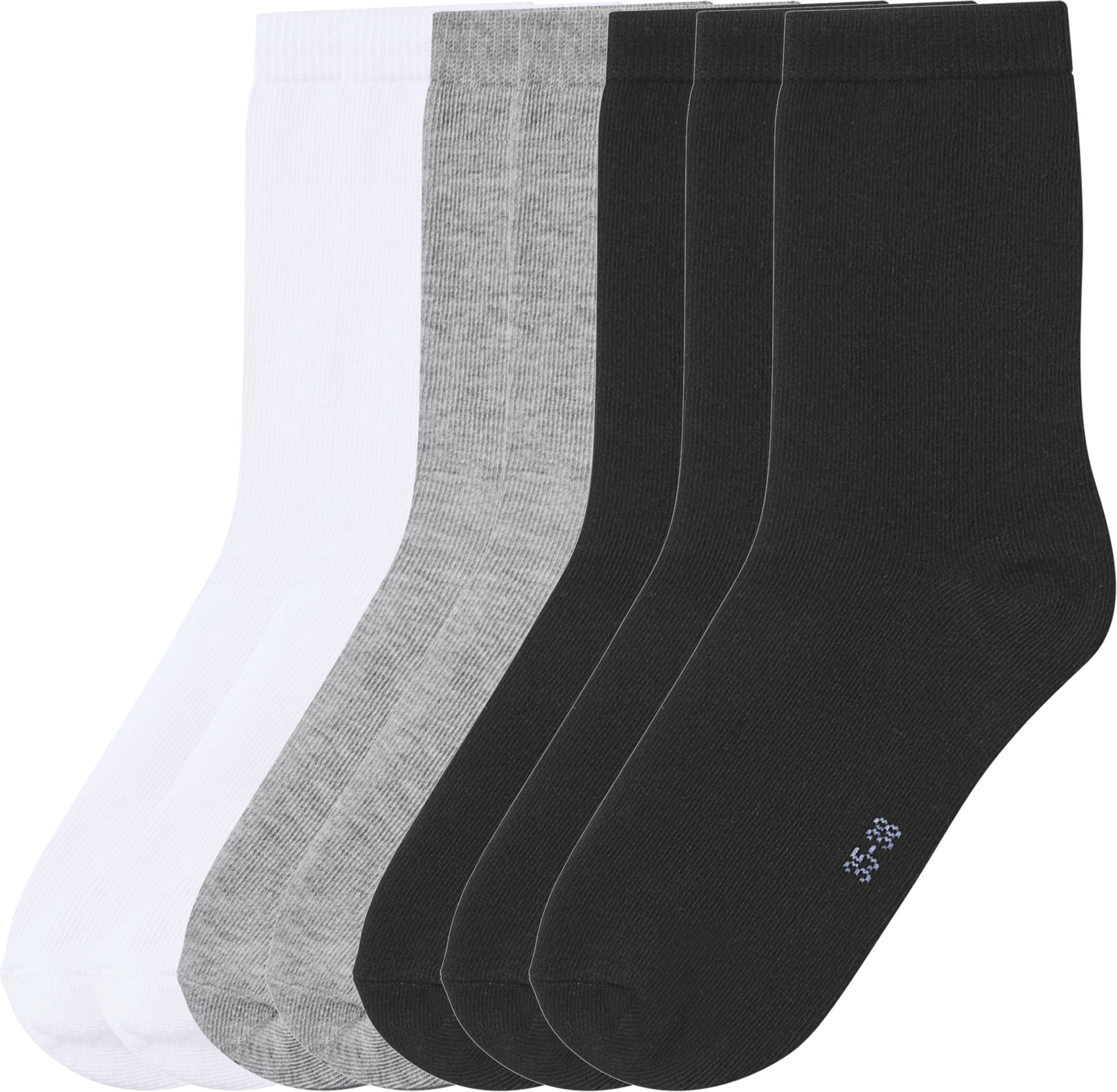 Esmara Kids 7 Paar Kinder Mädchen Jungen Socken (weiß/grau/schwarz, 35-38)