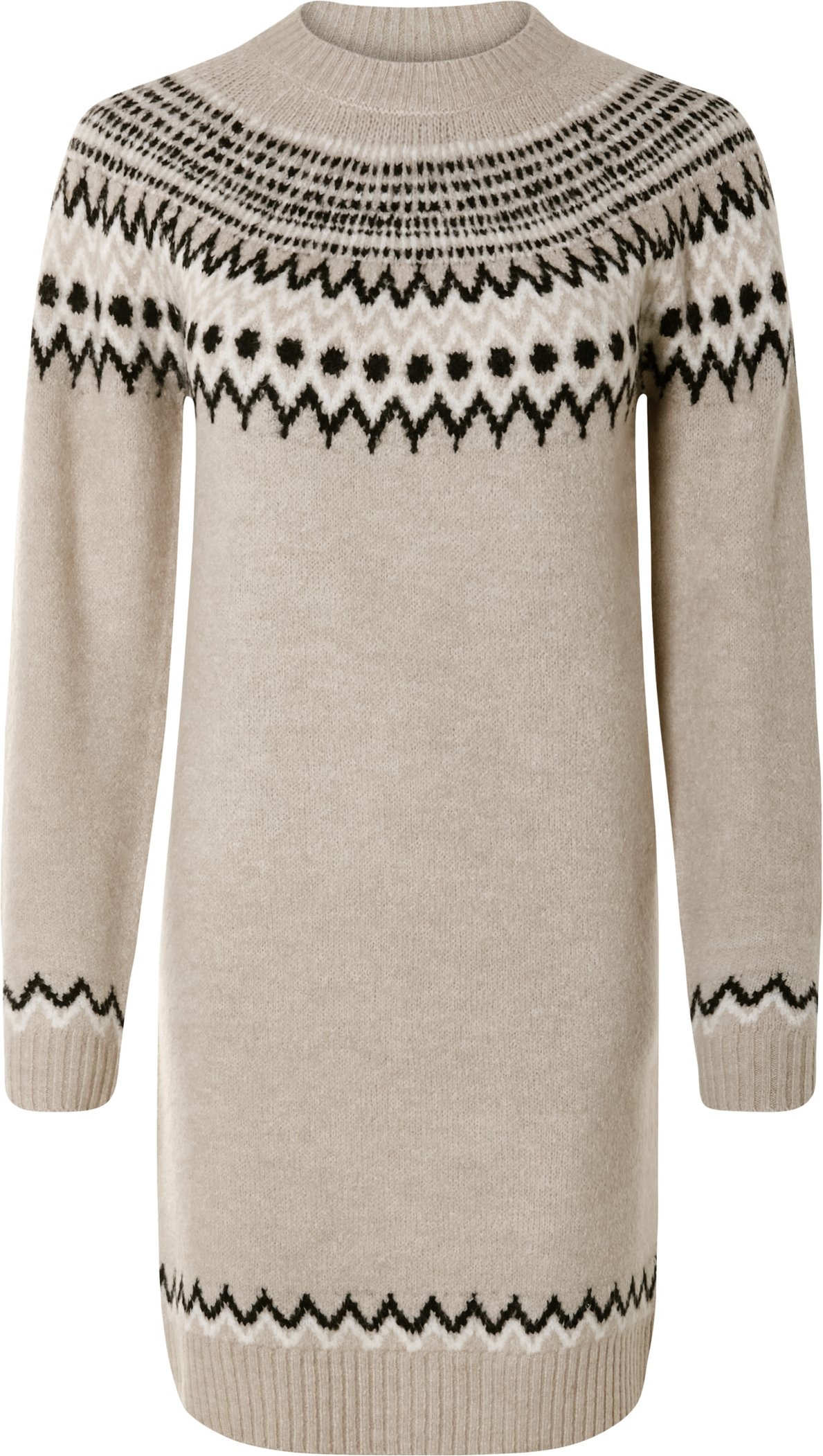 esmara® Damen Kleid Strick (Beige, XS(32/34))