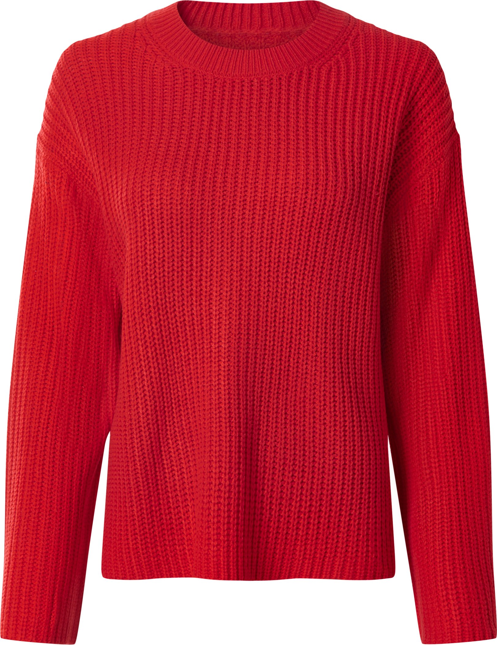 esmara® Damen Pullover Strukturstrick (Rot, S(36/38))