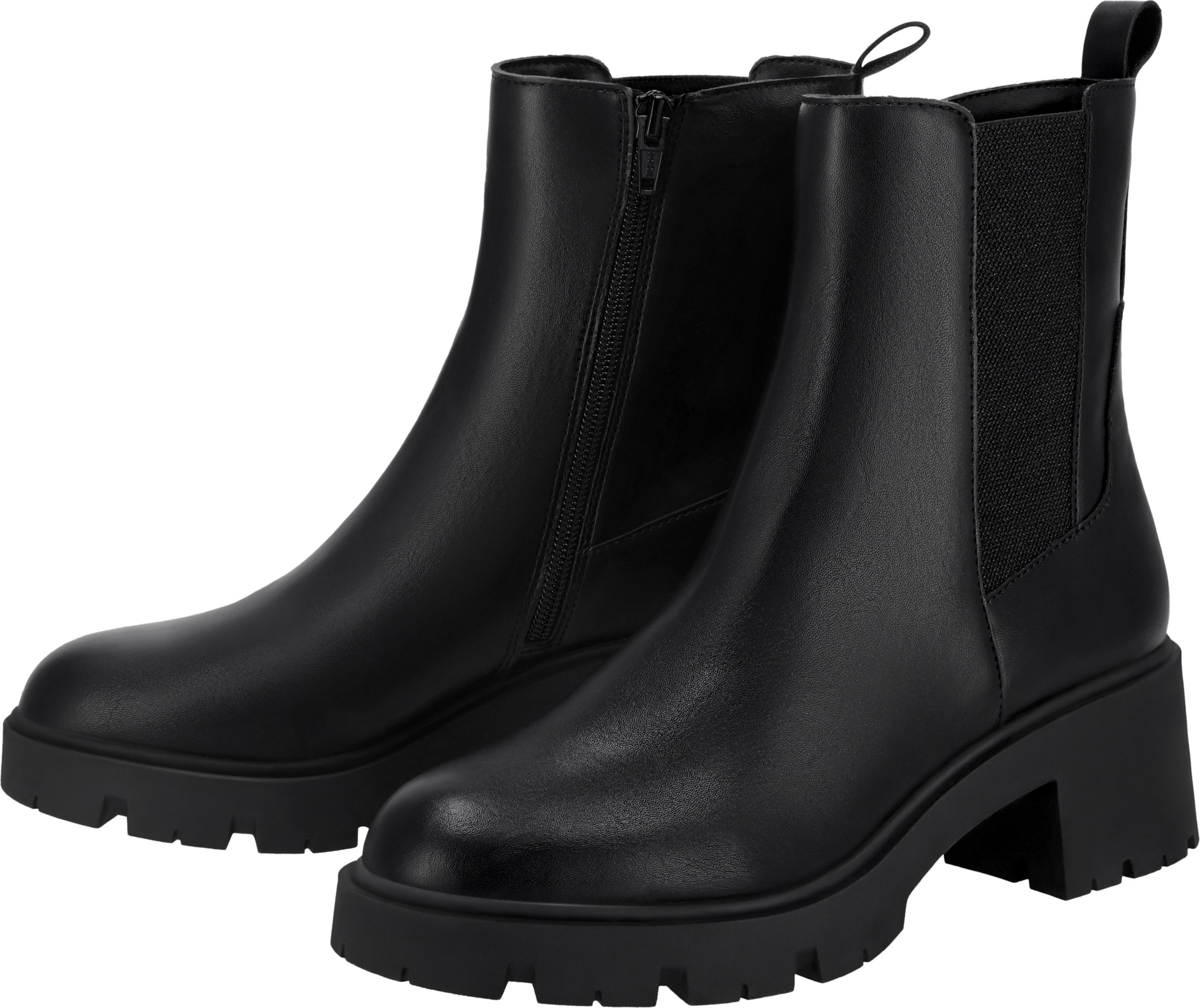 esmara® Damen Stiefelette PU (Schwarz, 37)