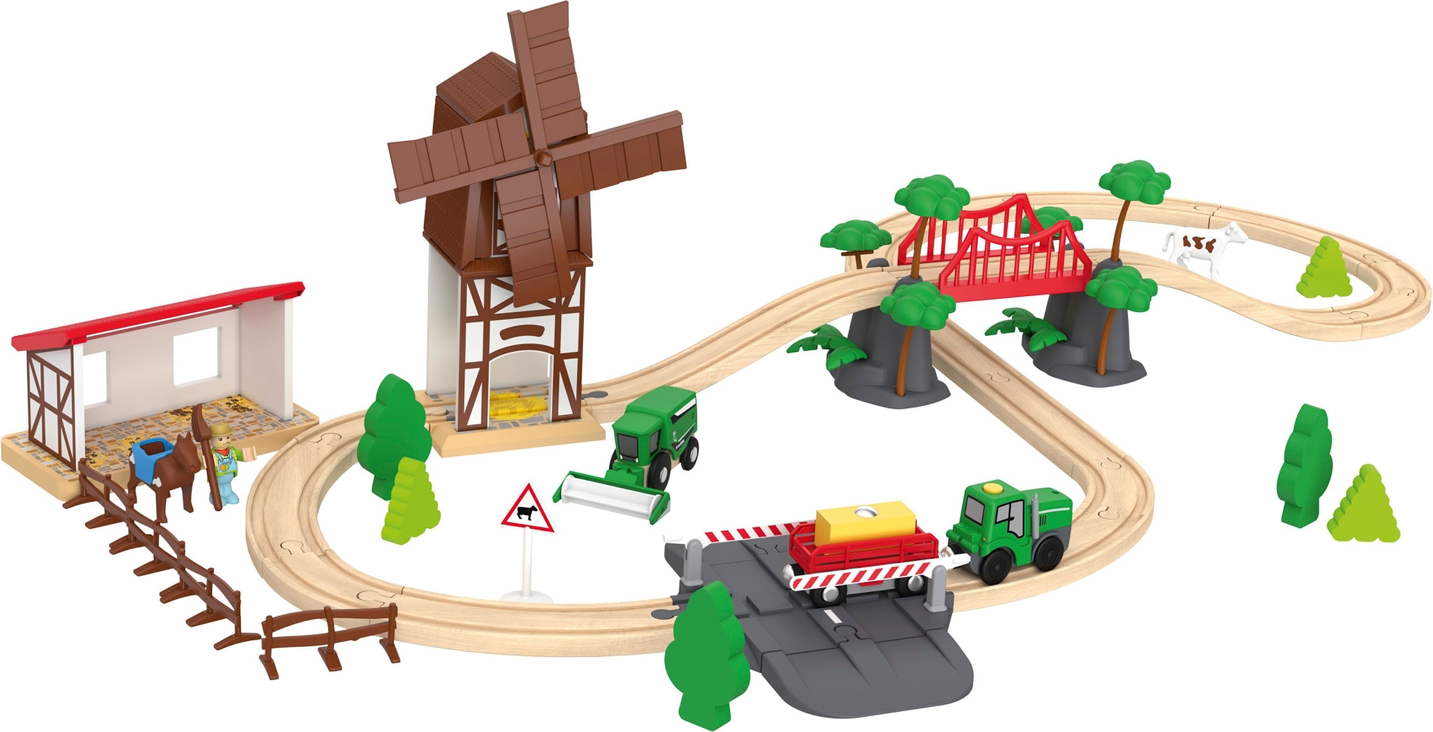 Thumbnail - Playtive Holz Eisenbahn-Set (Countryside)
