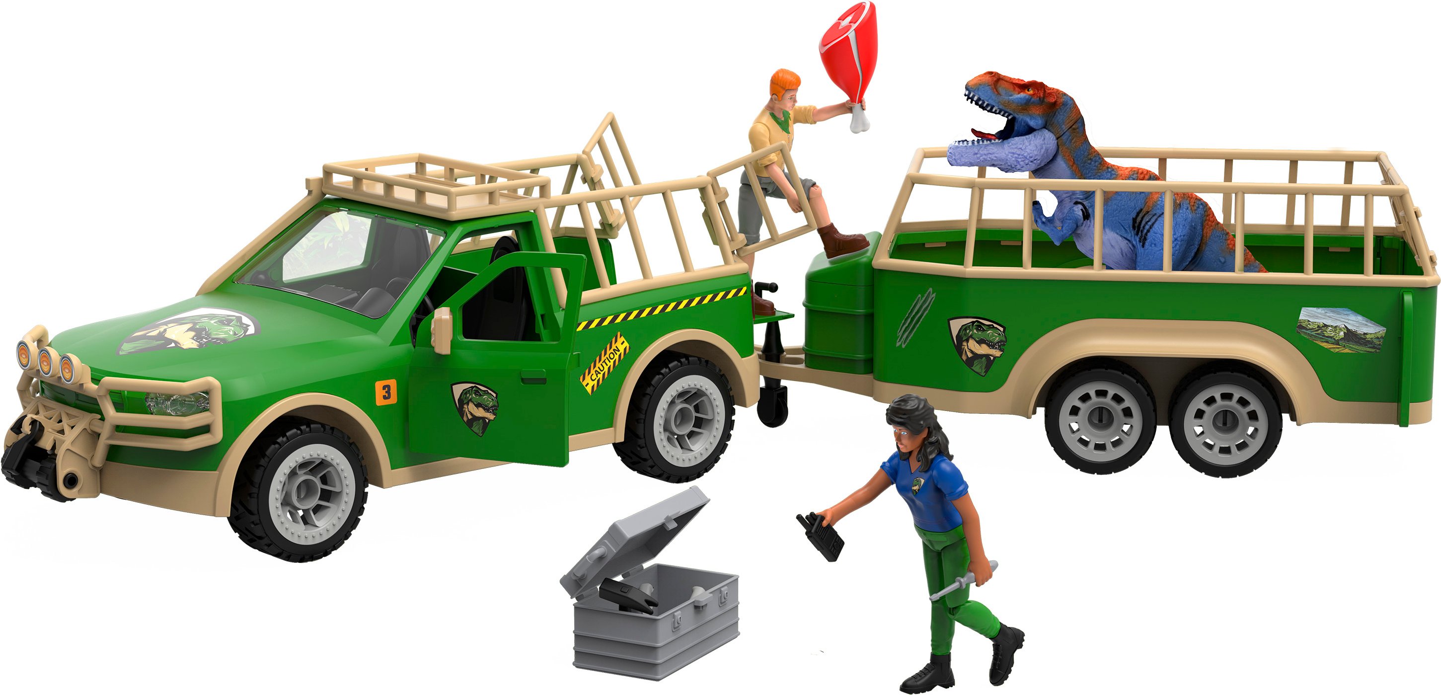 Playtive Tierfahrzeuge (Geländewagen mit Anhänger)