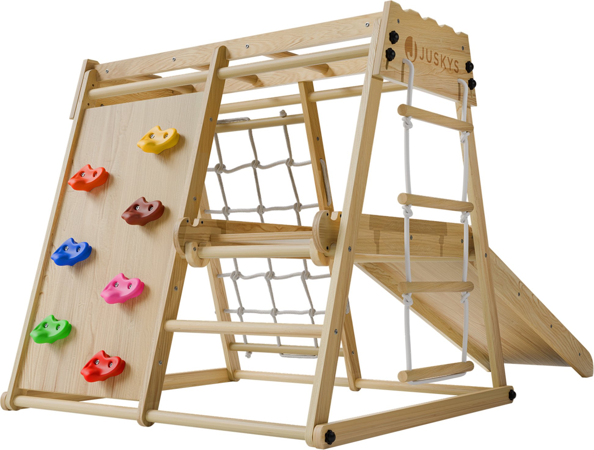 Juskys Klettergerüst für Kinder mit Rutsche (Mini)