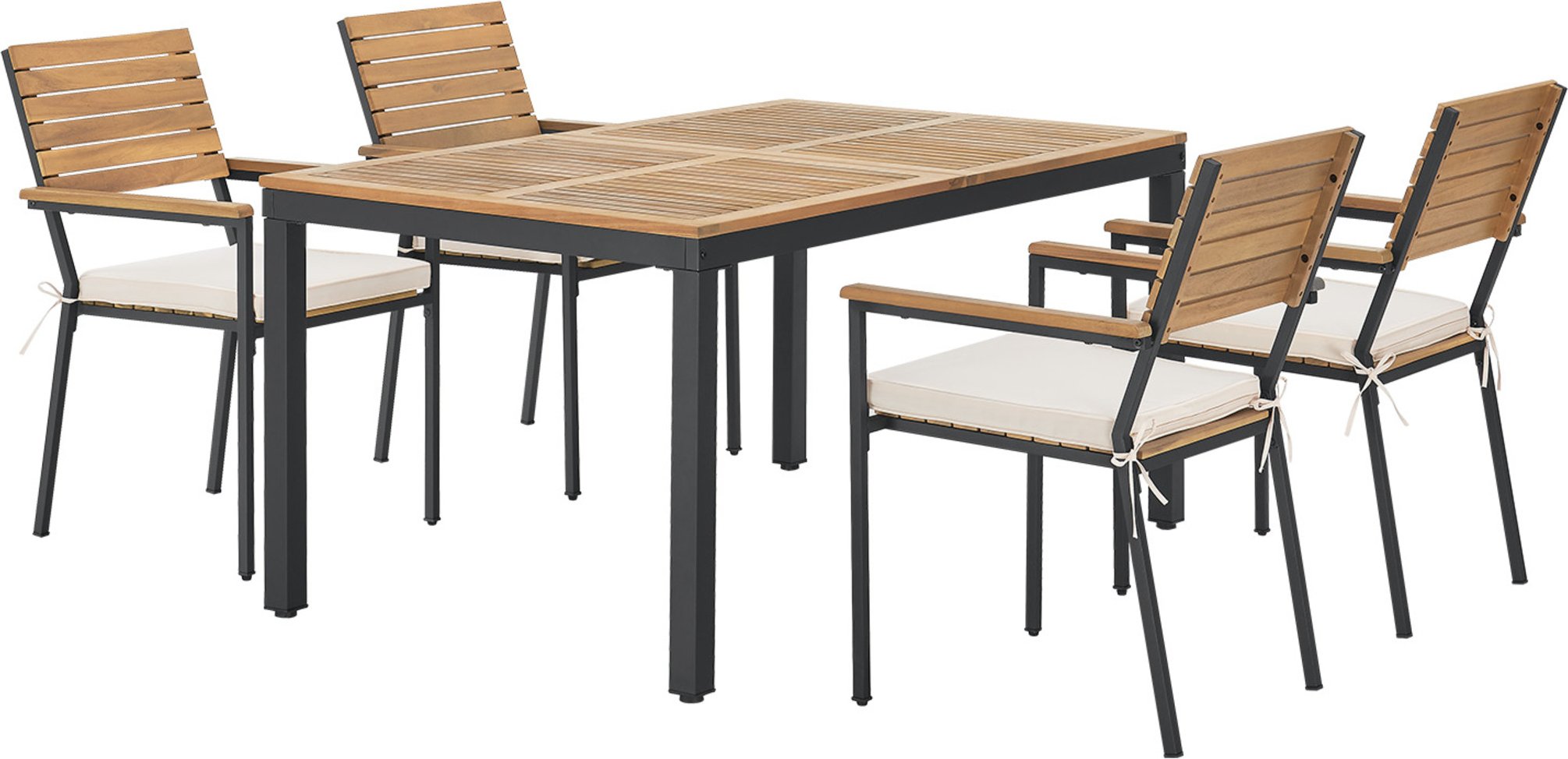 Juskys Gartengarnitur »Rhodos«, aus Akazienholz, 5-teilig