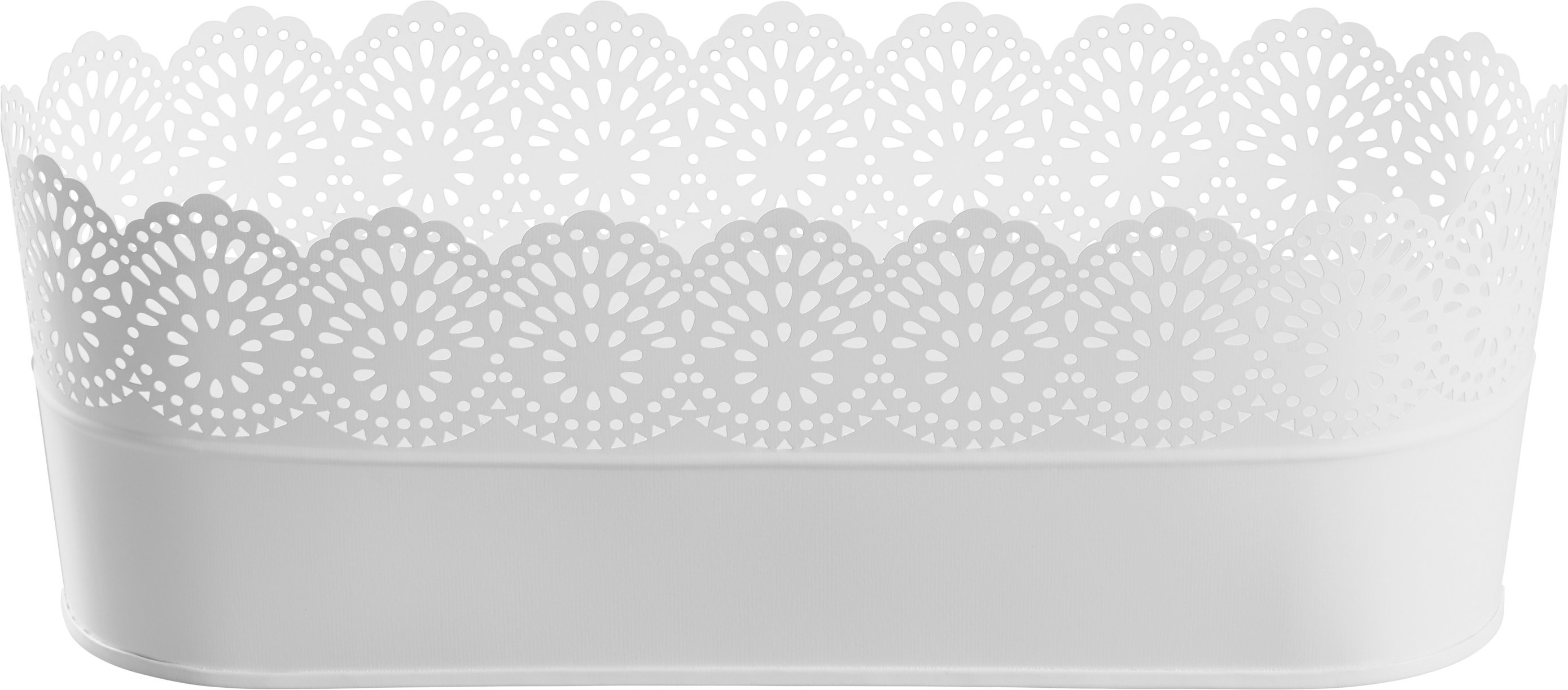 LIVARNO home Blumentöpfe Nostalgie (oval groß weiß)