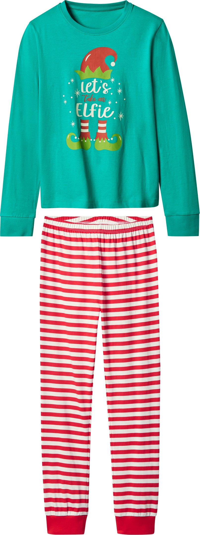 esmara® Kinder Pyjama (Grün, 146/152)