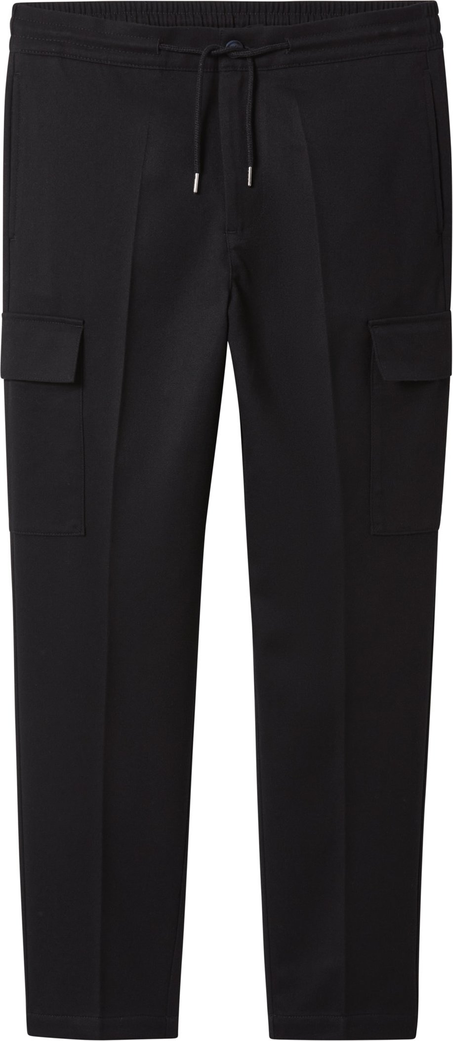 esmara Men Herren Flanell-Cargohose (Schwarz, S (44/46))
