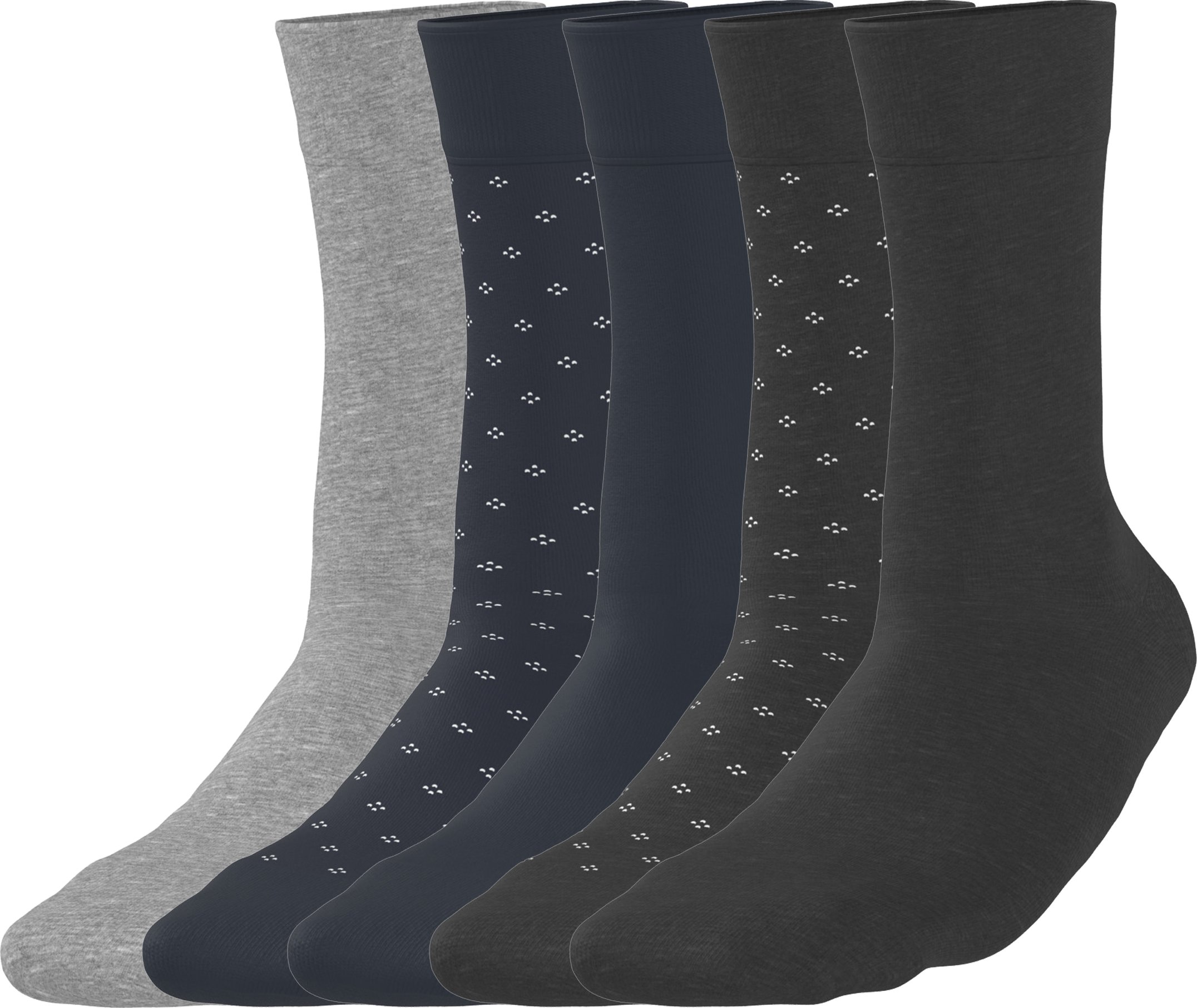 Thumbnail - esmara Men Herren Socken , 5 Paar (anthrazit/navy, 43-46)