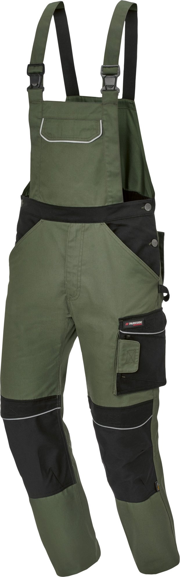 Thumbnail - PARKSIDE PERFORMANCE® Herren Arbeitslatzhose, mit Knieverstärkung (Dunkelgrün, 48)