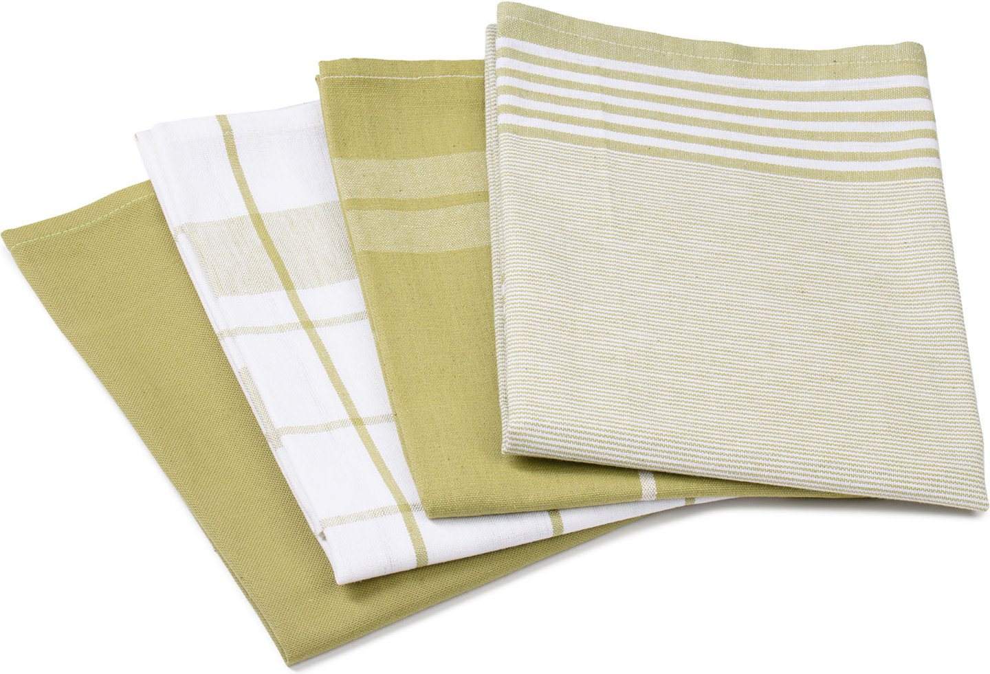 Gözze Geschirrtücher 4er Pack, 50 x 70 cm (lindgrün)