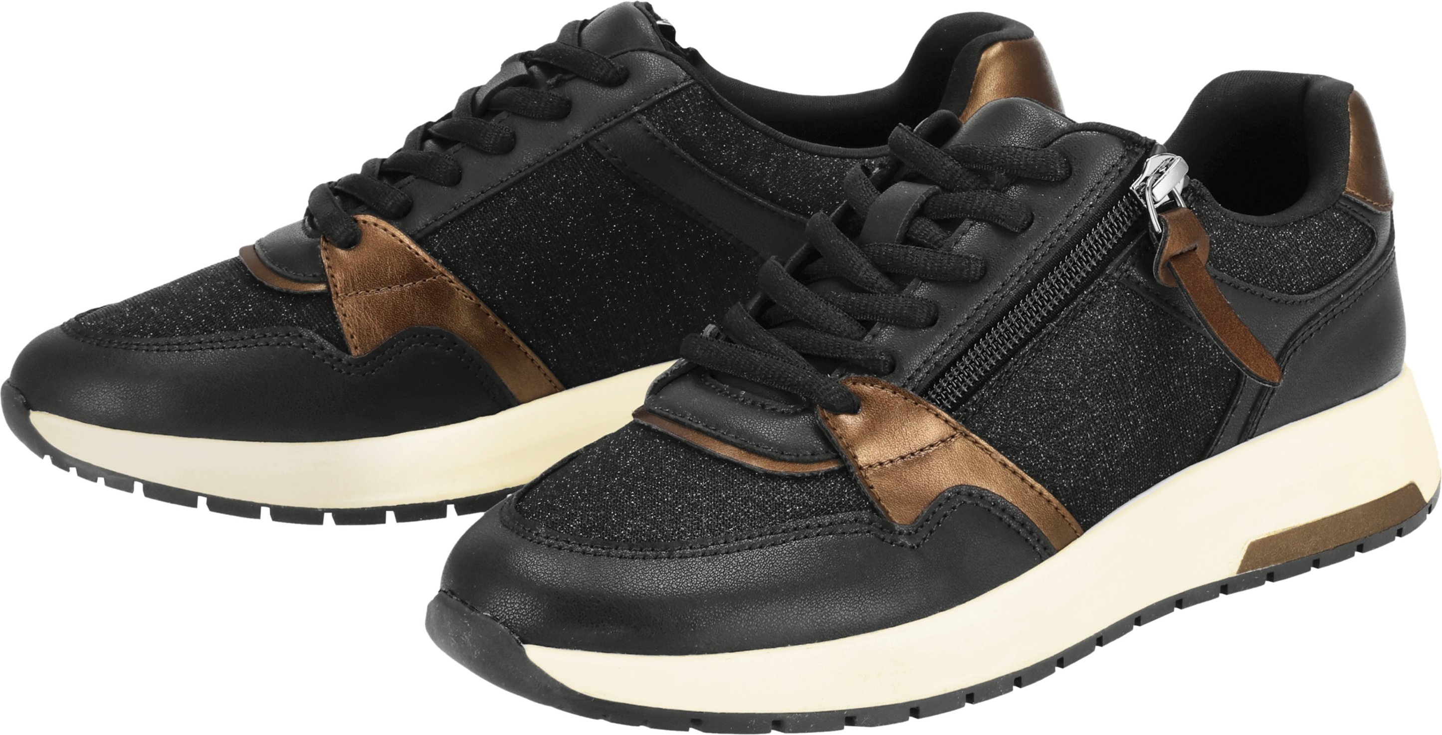 esmara® Damen Sneaker (Schwarz, 39)