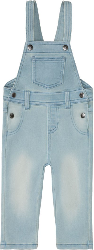 Thumbnail - lupilu® Baby Latzhose Sweatdenim (Hellblau, 80)