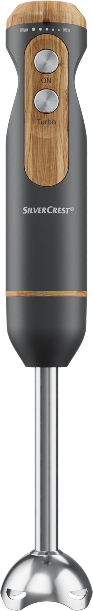 SILVERCREST® KITCHEN TOOLS Stabmixer Holzdesign SSSH 600 B1 / SOSSH 600 B1 (Grau)