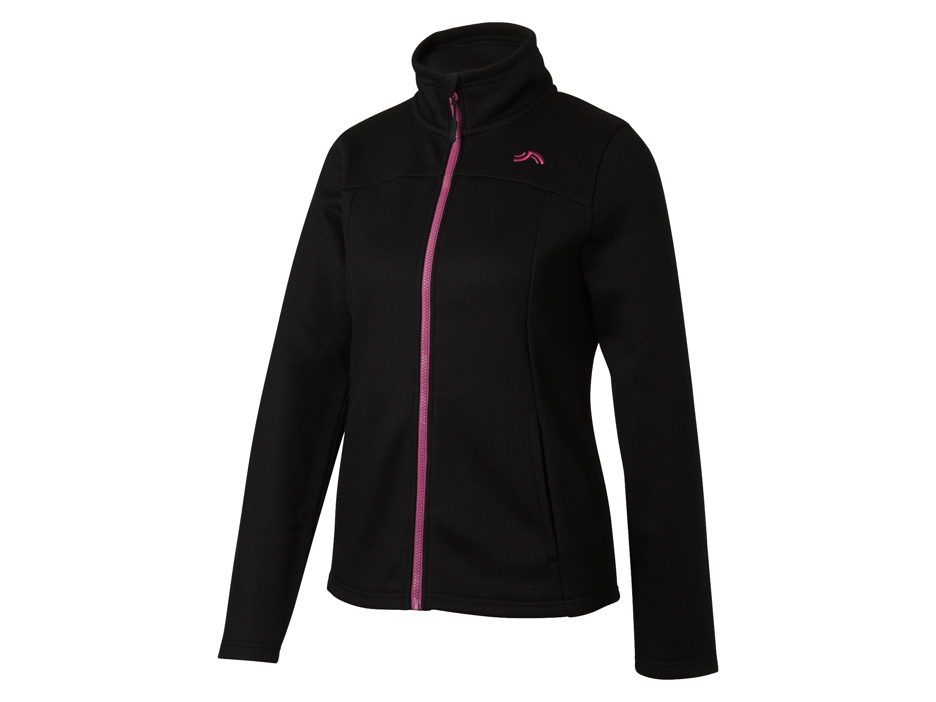 Thumbnail - CRIVIT Damen Strick-Fleecejacke mit seitlichen Eingrifftaschen (Schwarz, S(36/38))