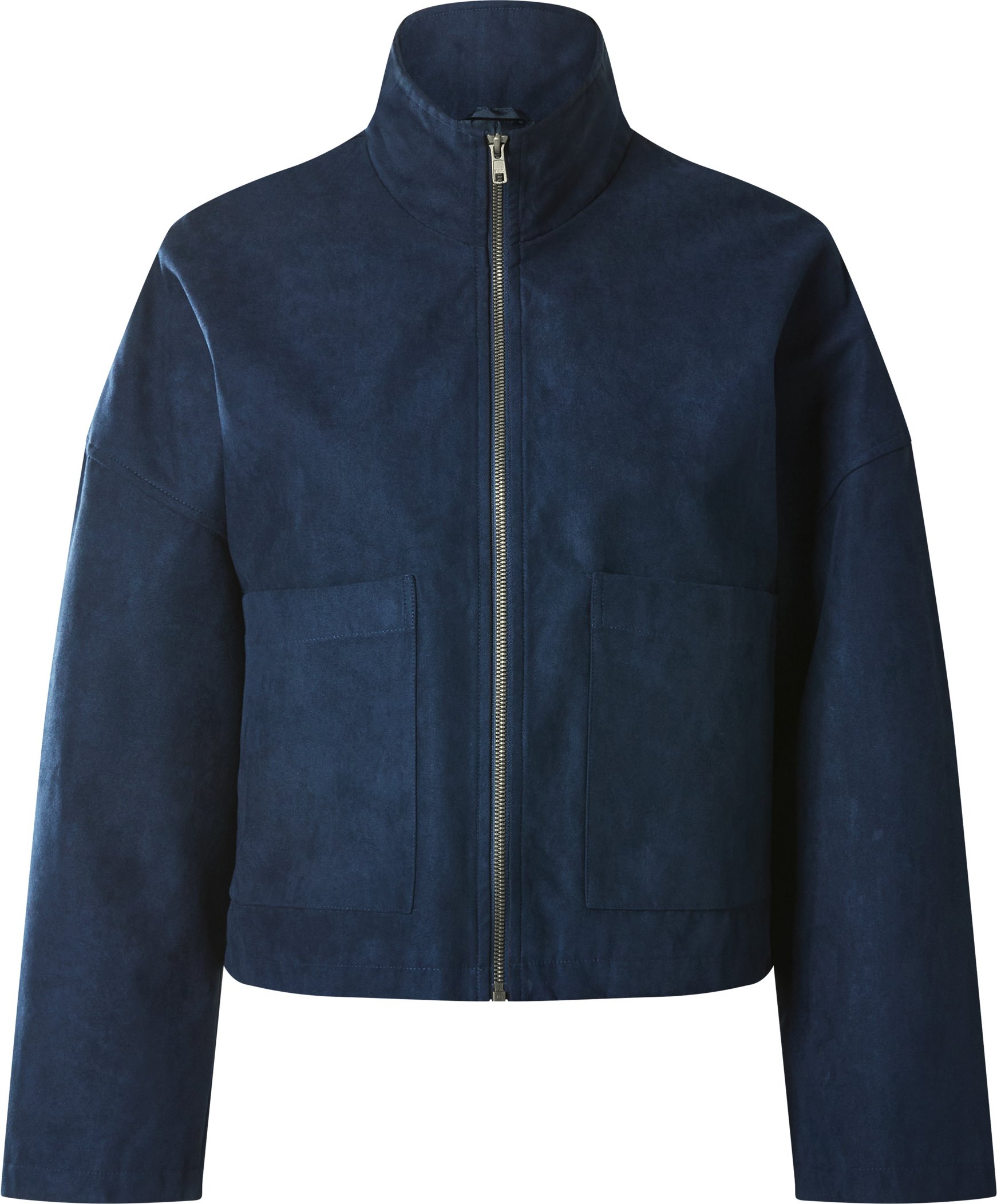 esmara® Damen Jacke Velours (Navy, XS(32/34))