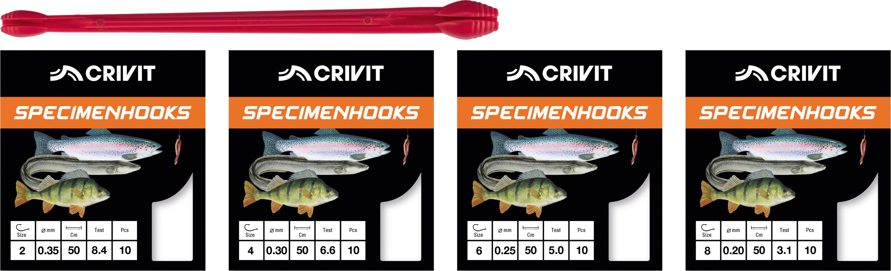 Thumbnail - CRIVIT Vorfachhaken-Set (Wurmhaken)
