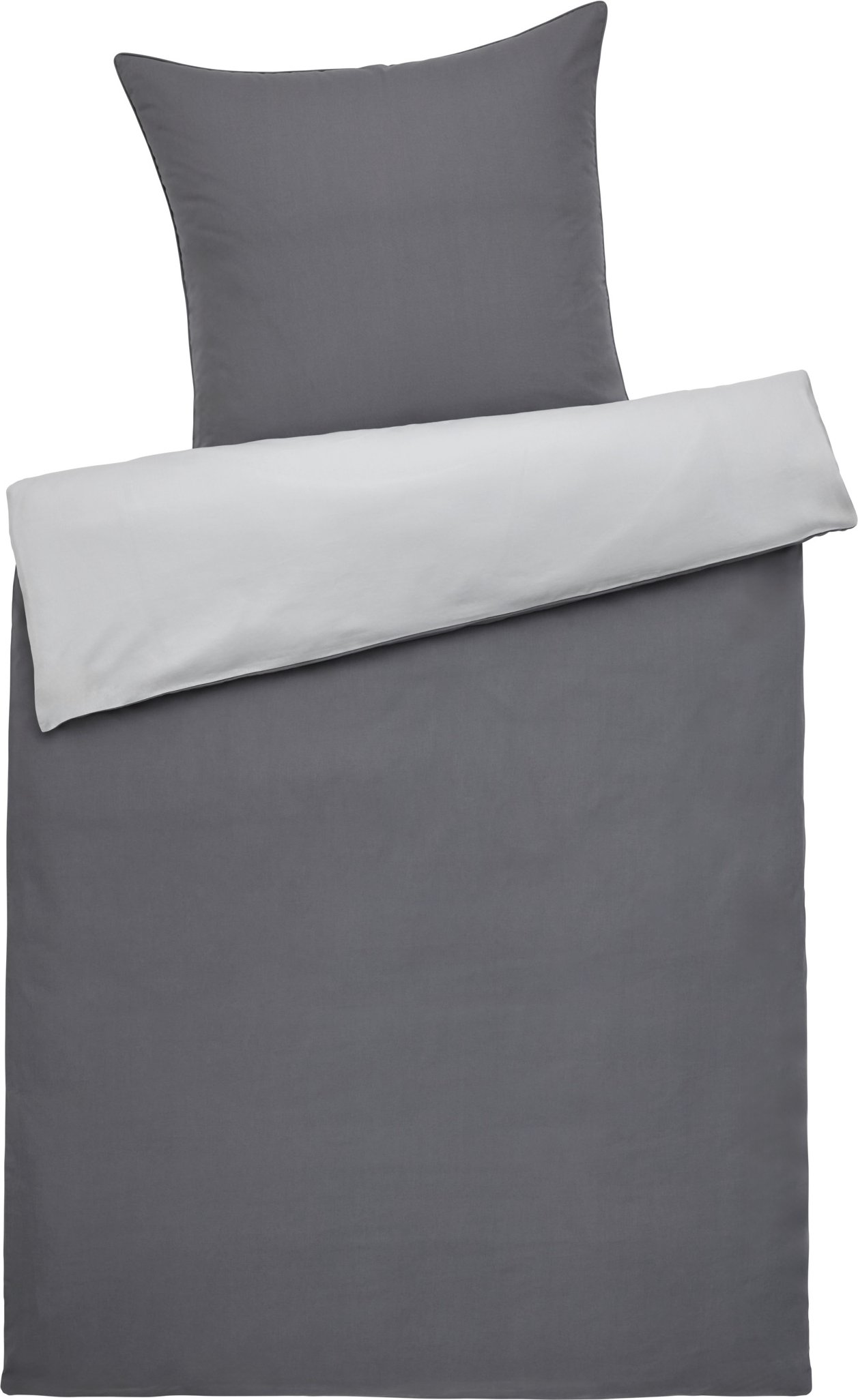 Emma Bettwäsche Renforce, 135 x 200 cm (Achtung LV OSDE) (Grau)