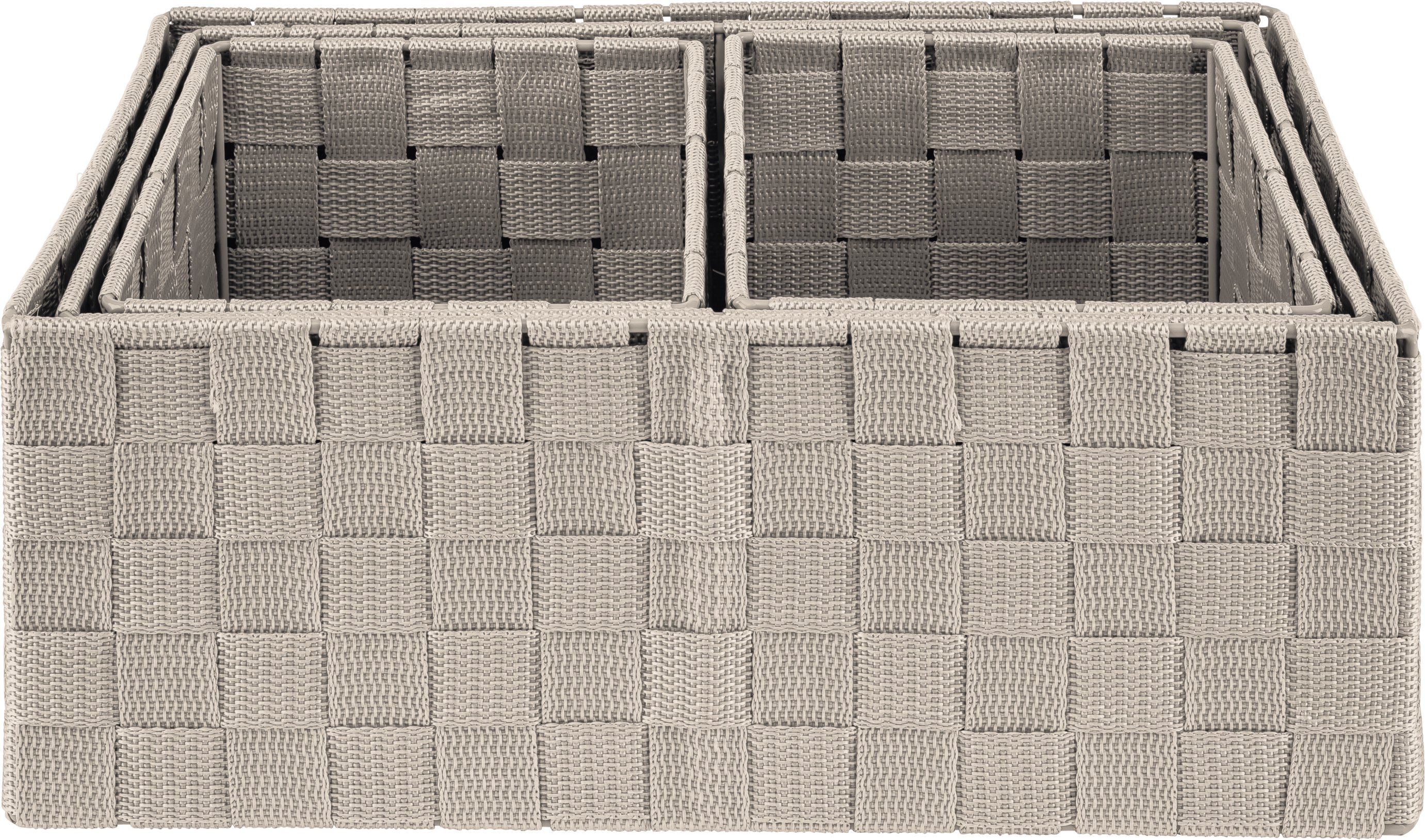 LIVARNO home Hängeregale/ Aufbewahrungskörbe 4er-Set (Aufbewahrungskörbe 4er Set, Beige)