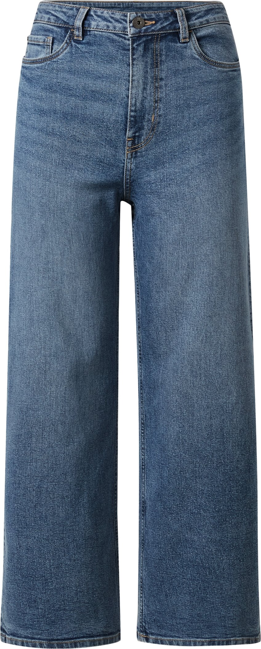 esmara® Damen Jeans, mit weitem Bein (Hellblau, 40)