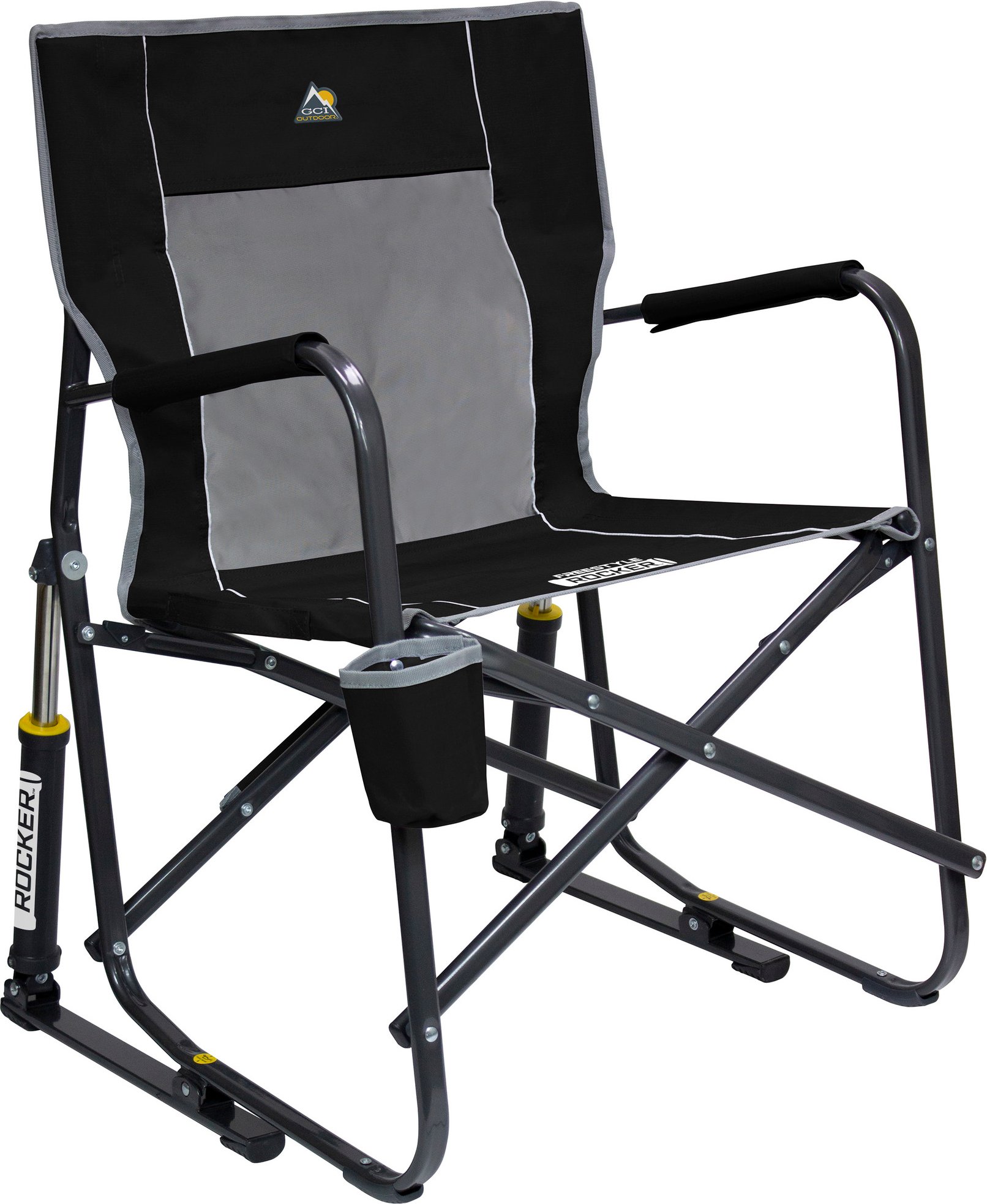 GCI Freestyle Rocker™ Campingstuhl mit Schaukelfunktion (Black)