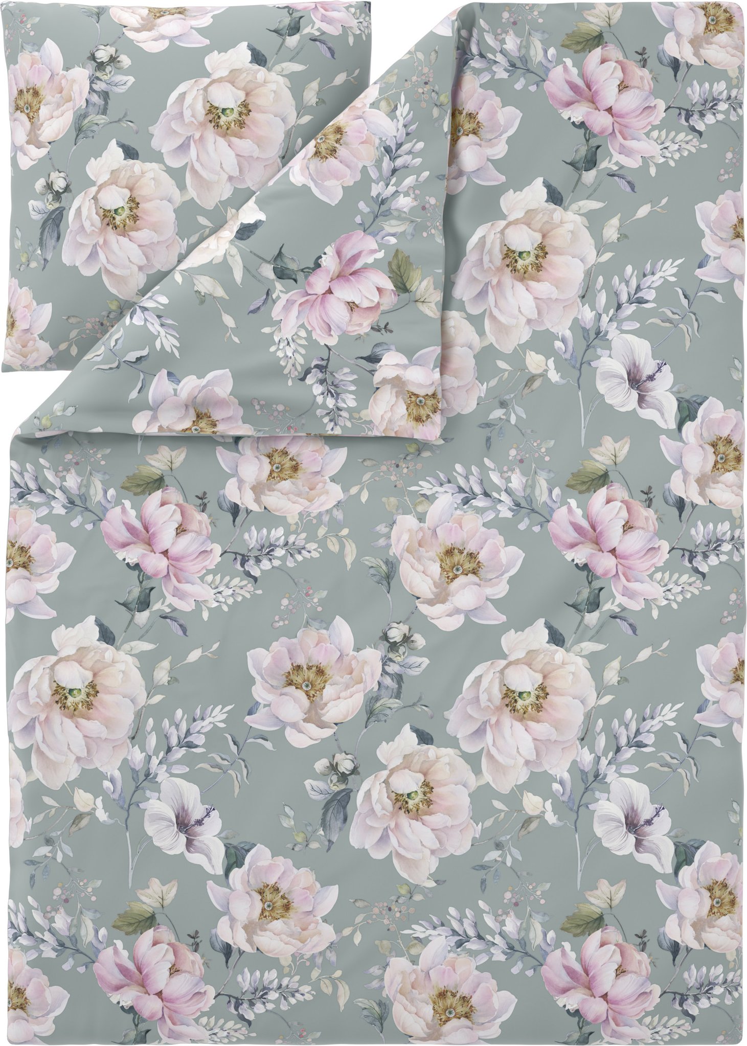 LIVARNO® Bettwäsche Renforcé, 240 x 220 cm (Pfingstrosen)