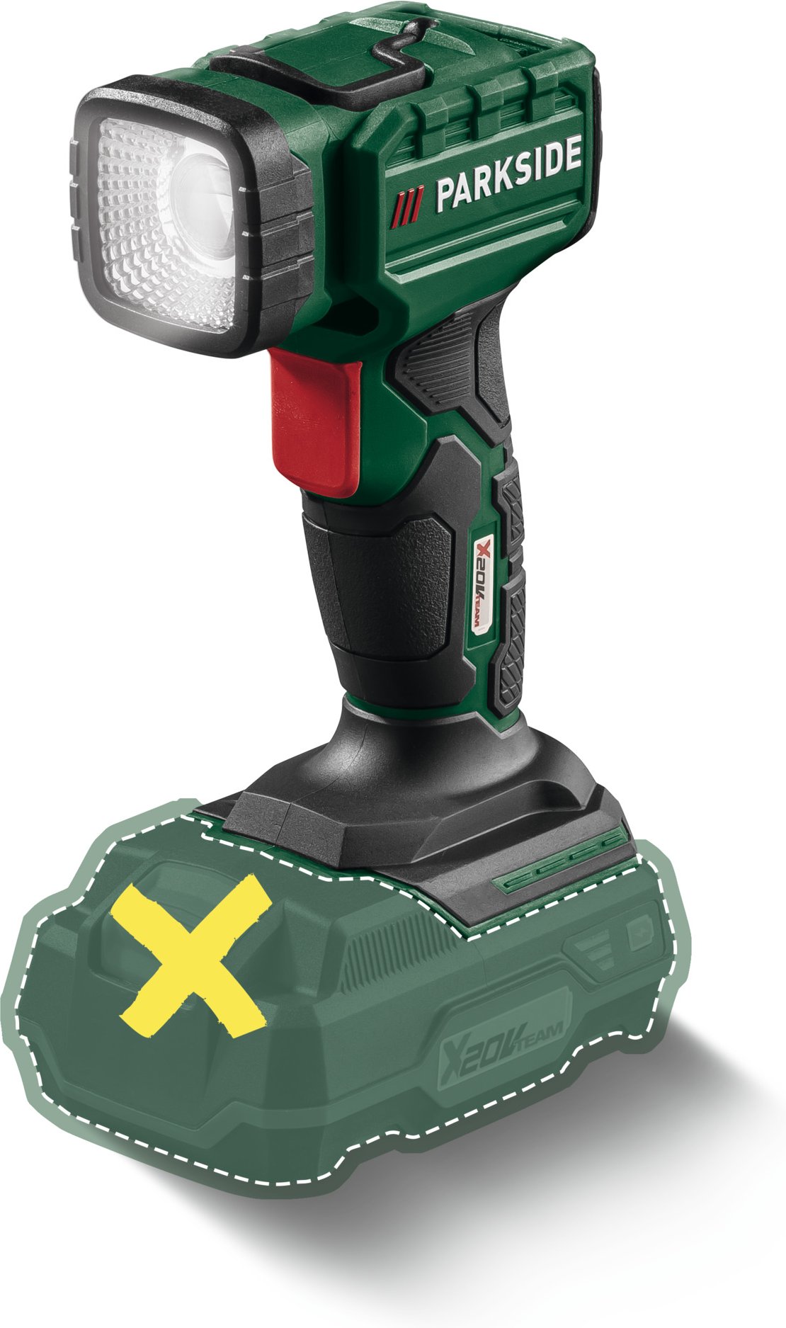 PARKSIDE® 20 V Akku-LED-Handlampe »PLHLA 20-Li A1«, ohne Akku und Ladegerät