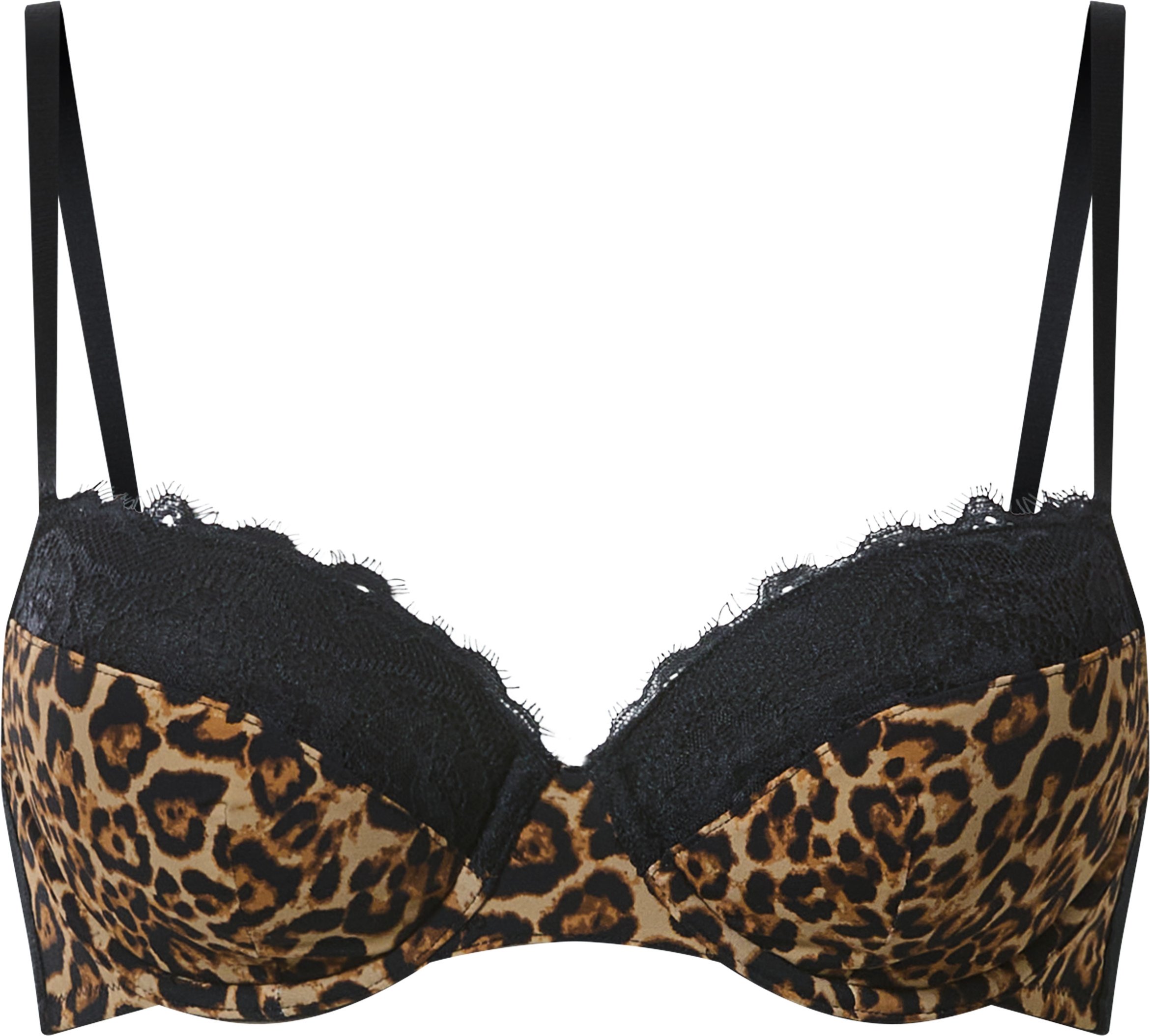 esmara® Damen Bügel BH mit Spitze/Mesh (Leo, 80B)