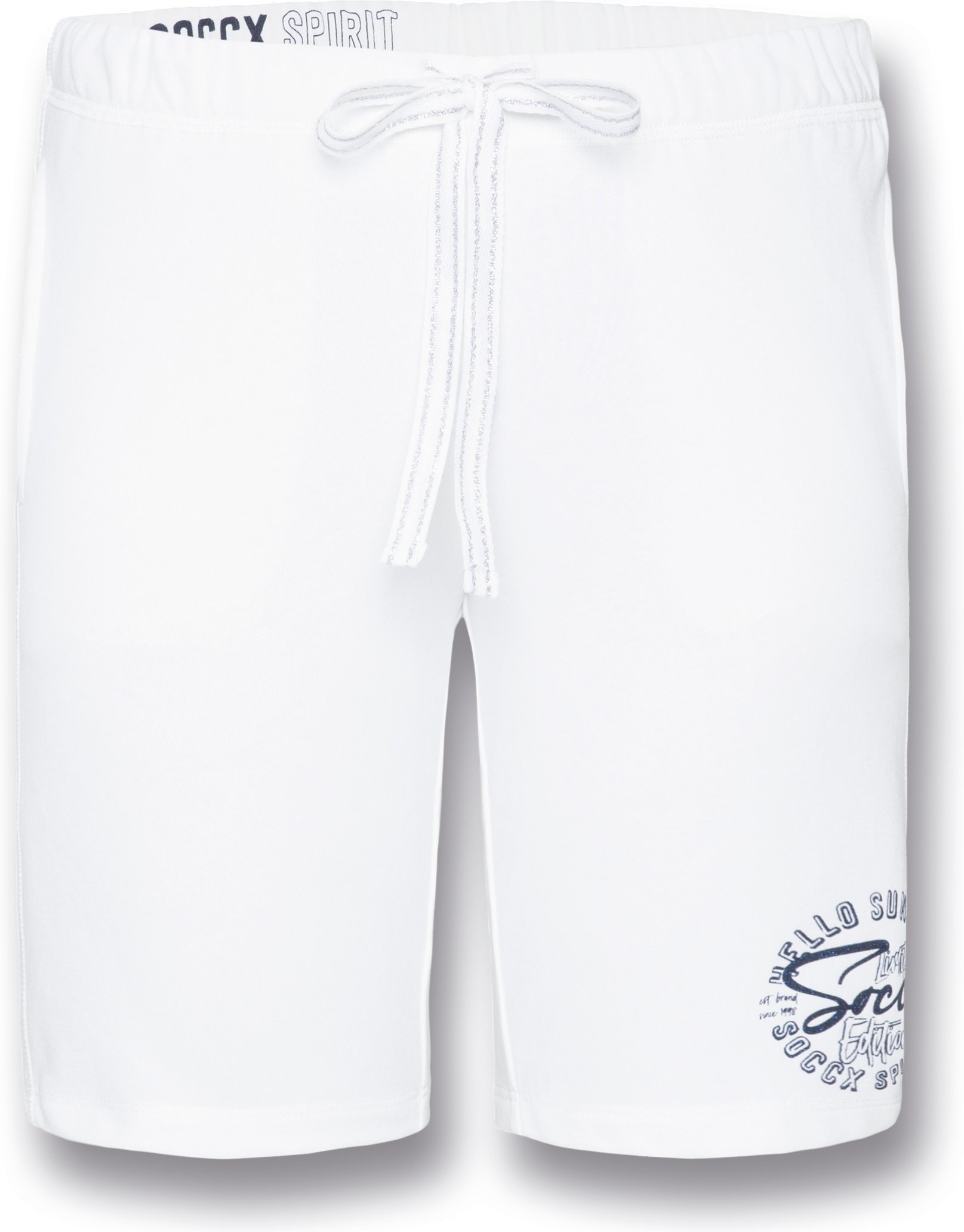 Soccx Damen Sweatshort (Weiß, S)