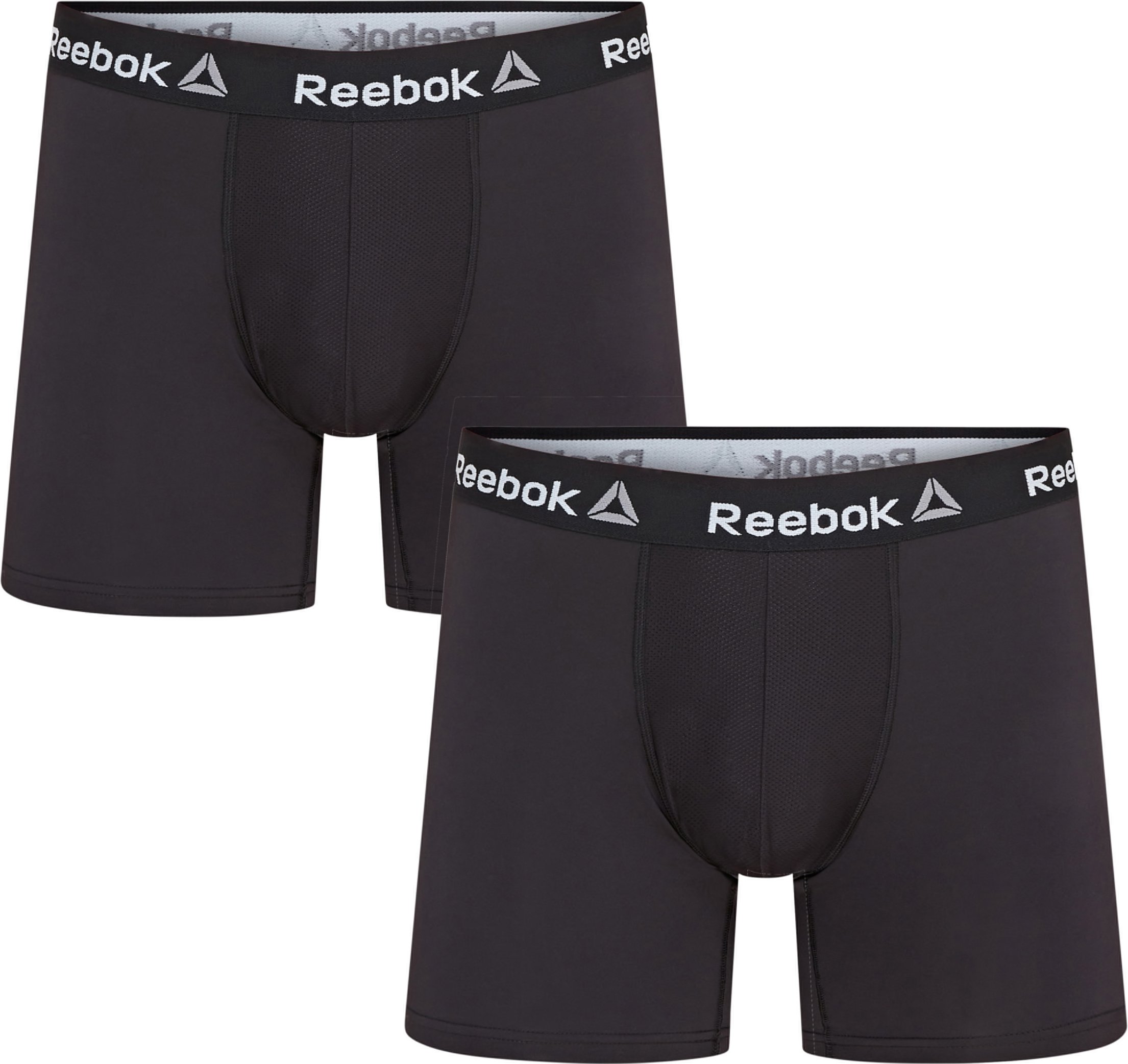 Reebok Herren Boxershorts, 2 Stück (Schwarz, L (52/54))