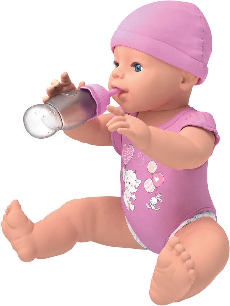 Playtive Babypuppe »Toni«, mit Trink- und Nässefunktion (Rosa)