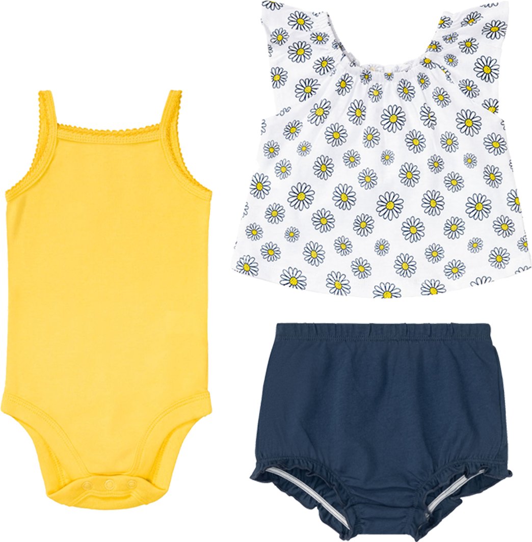 Thumbnail - lupilu® Baby Sommerset (weiß/gelb/navy, 50/56)