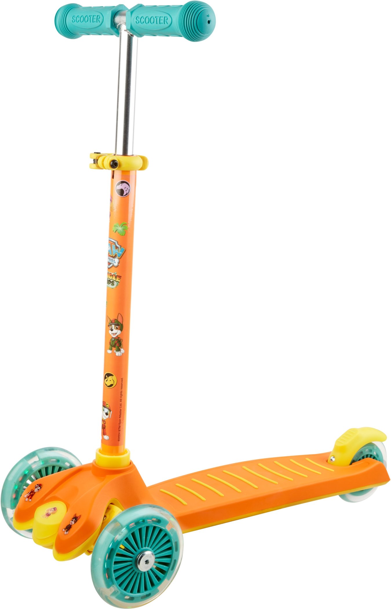 Tri Scooter mit LED Rollen (orange)