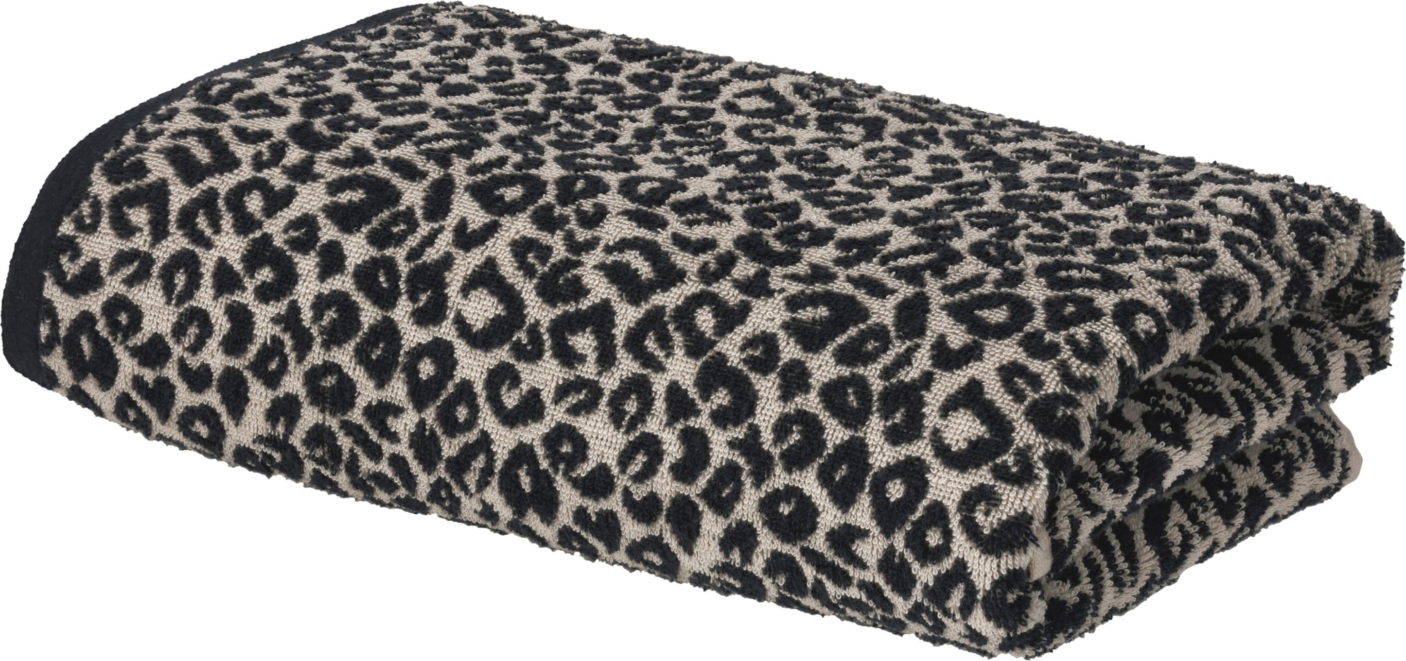 LIVARNO® Duschtuch Fashion, 70x140cm (gemustert schwarz)