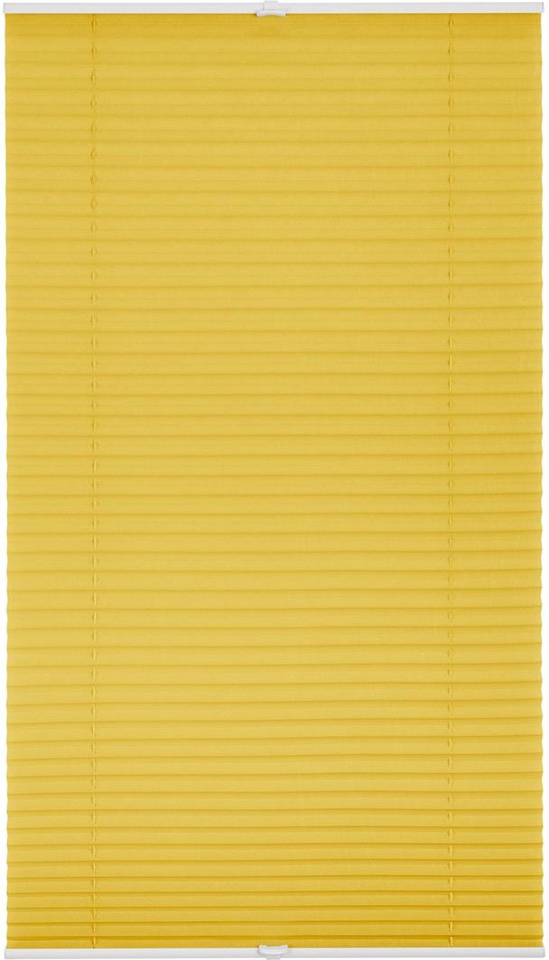 Lichtblick Plissee Klemmfix, ohne Bohren, verspannt (Gelb, 60x210 cm)