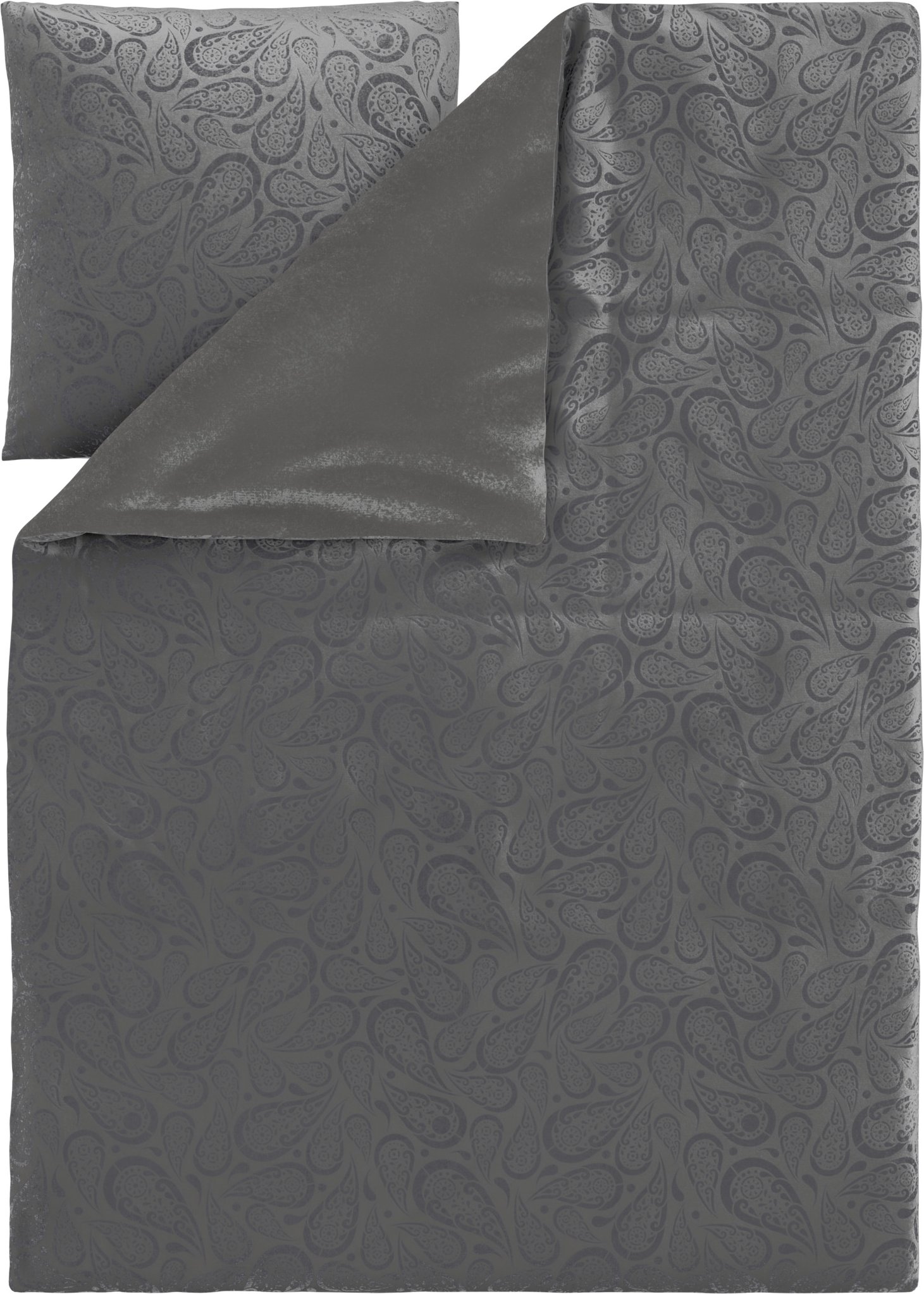 LIVARNO® Plüsch-Wendebettwäsche (Achtung: LV OSDE) (Grau)