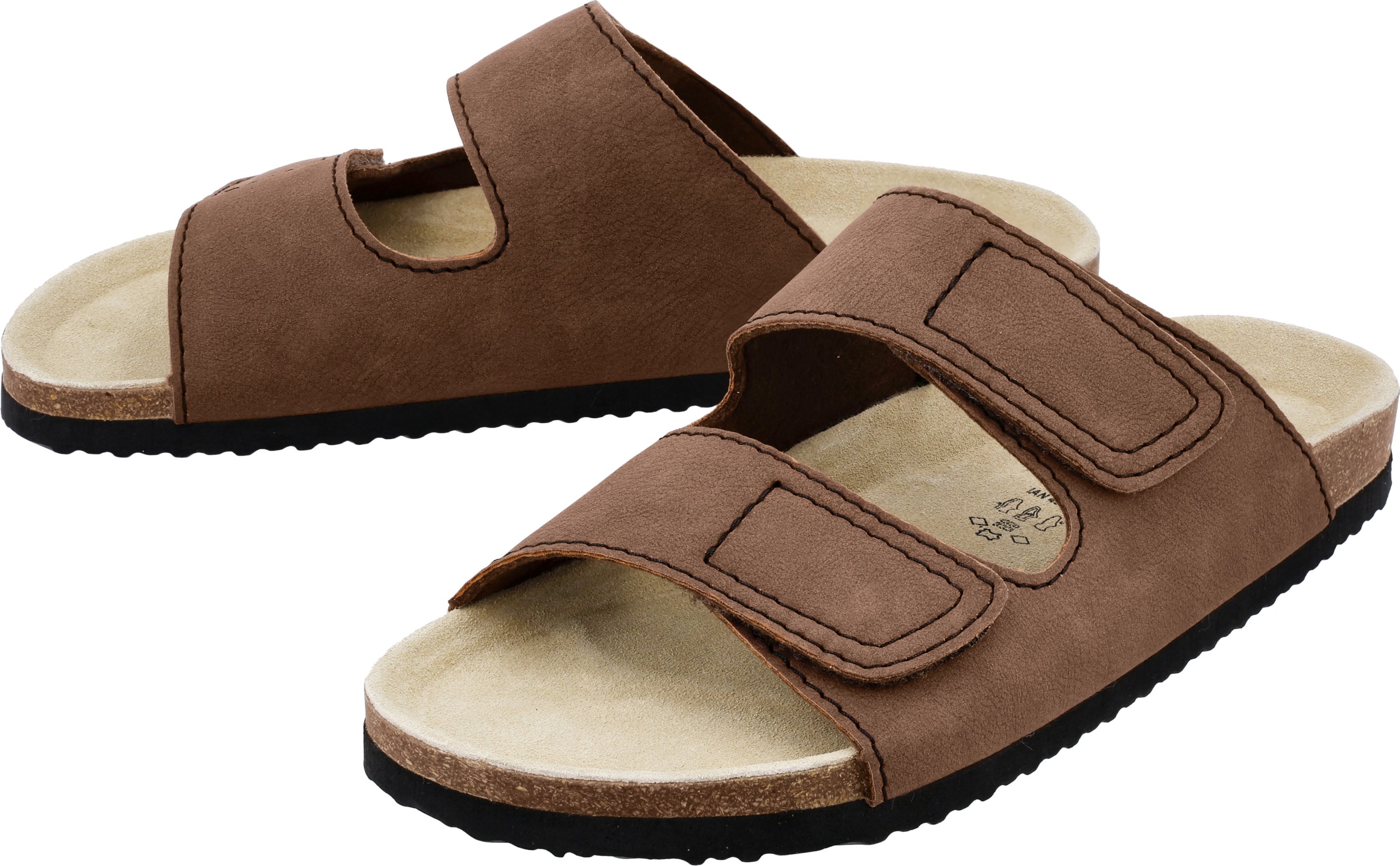 esmara® Herren Pantolette Tieffußbett (Braun, 43)