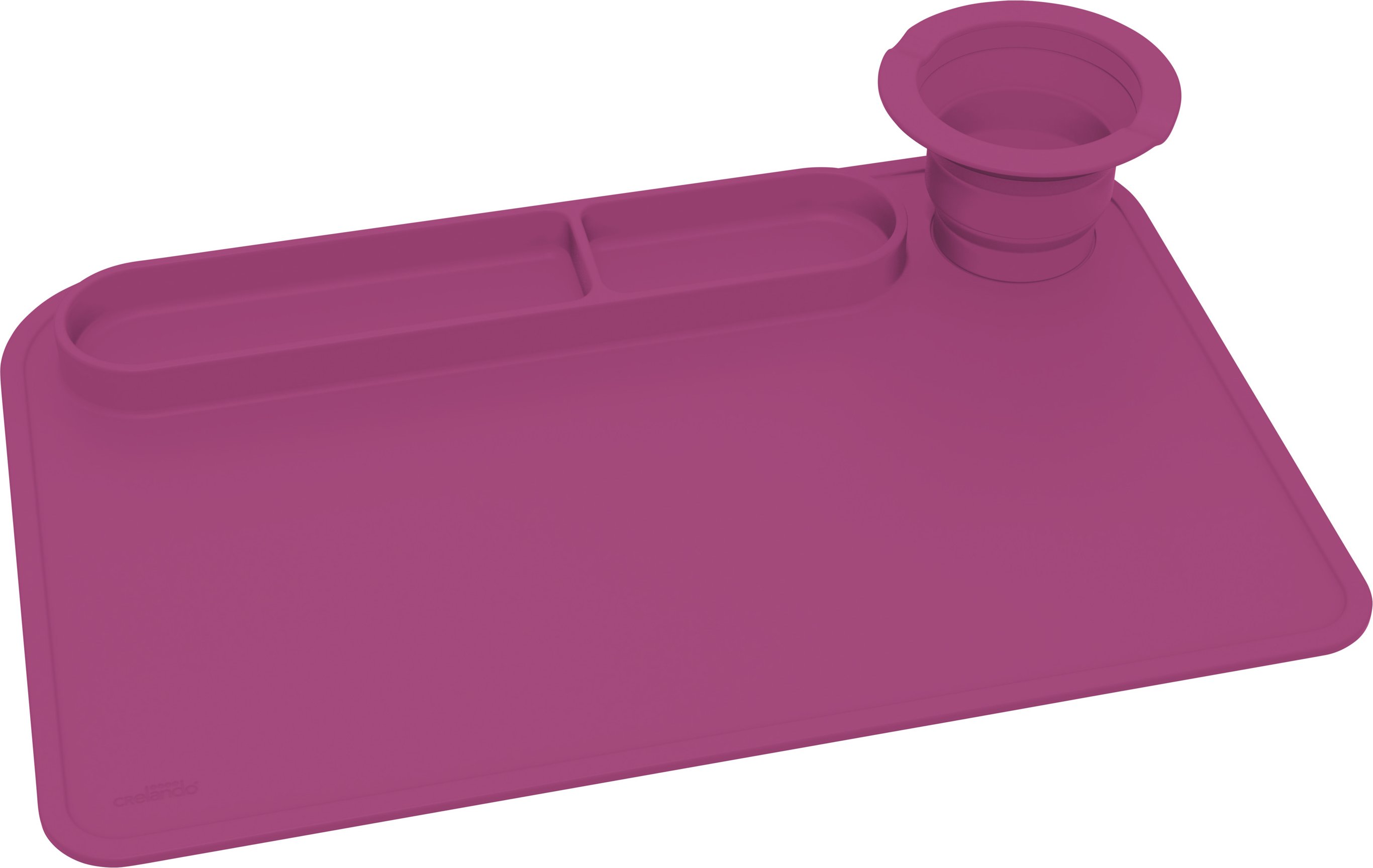 crelando® Pinselbecher und Unterlage (Pink)