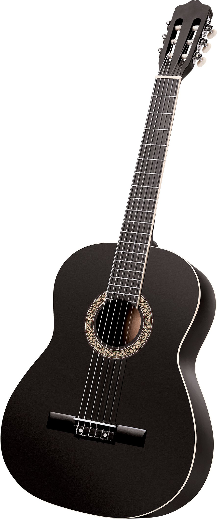 Konzertgitarren Set (schwarz-matt)