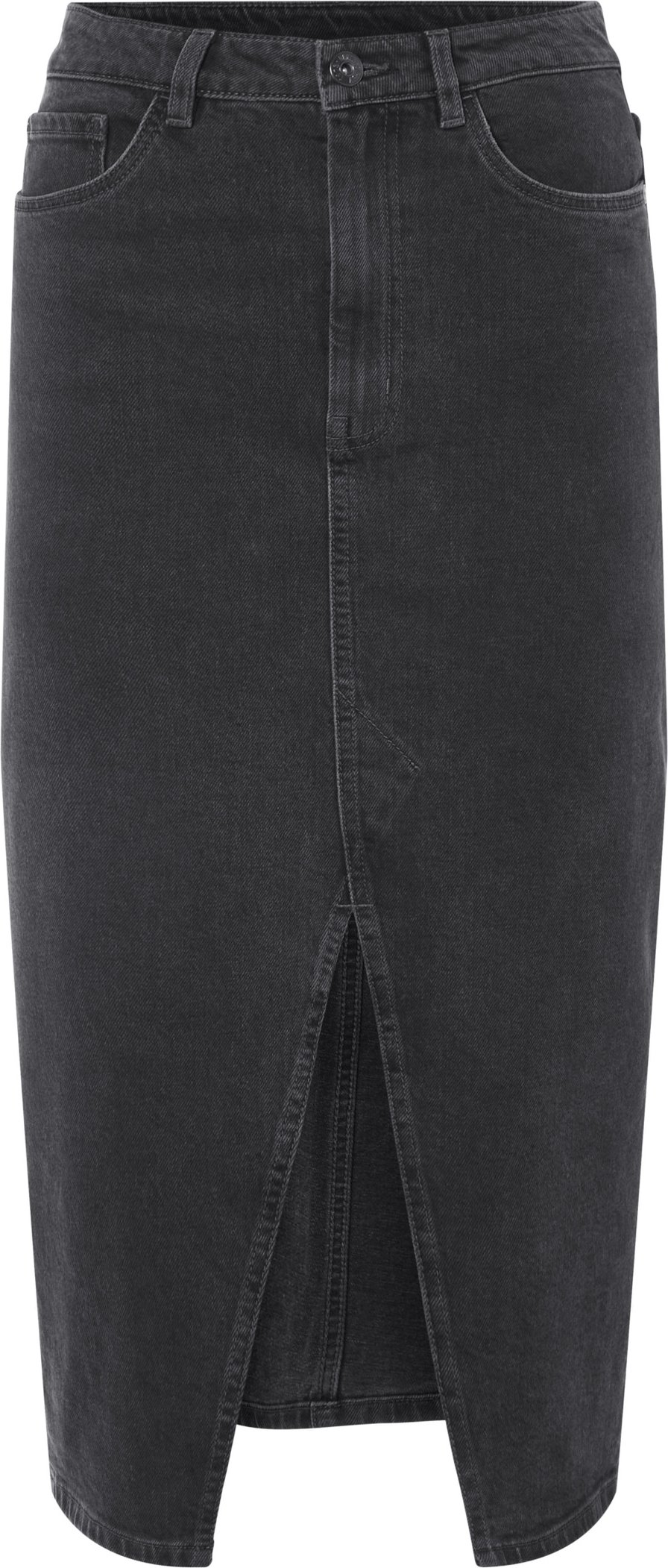 esmara® Damen Jeansrock Midi (Grau, 42)